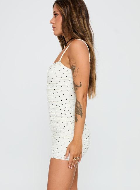 Gradine Mini Dress Polka Dot Product Image