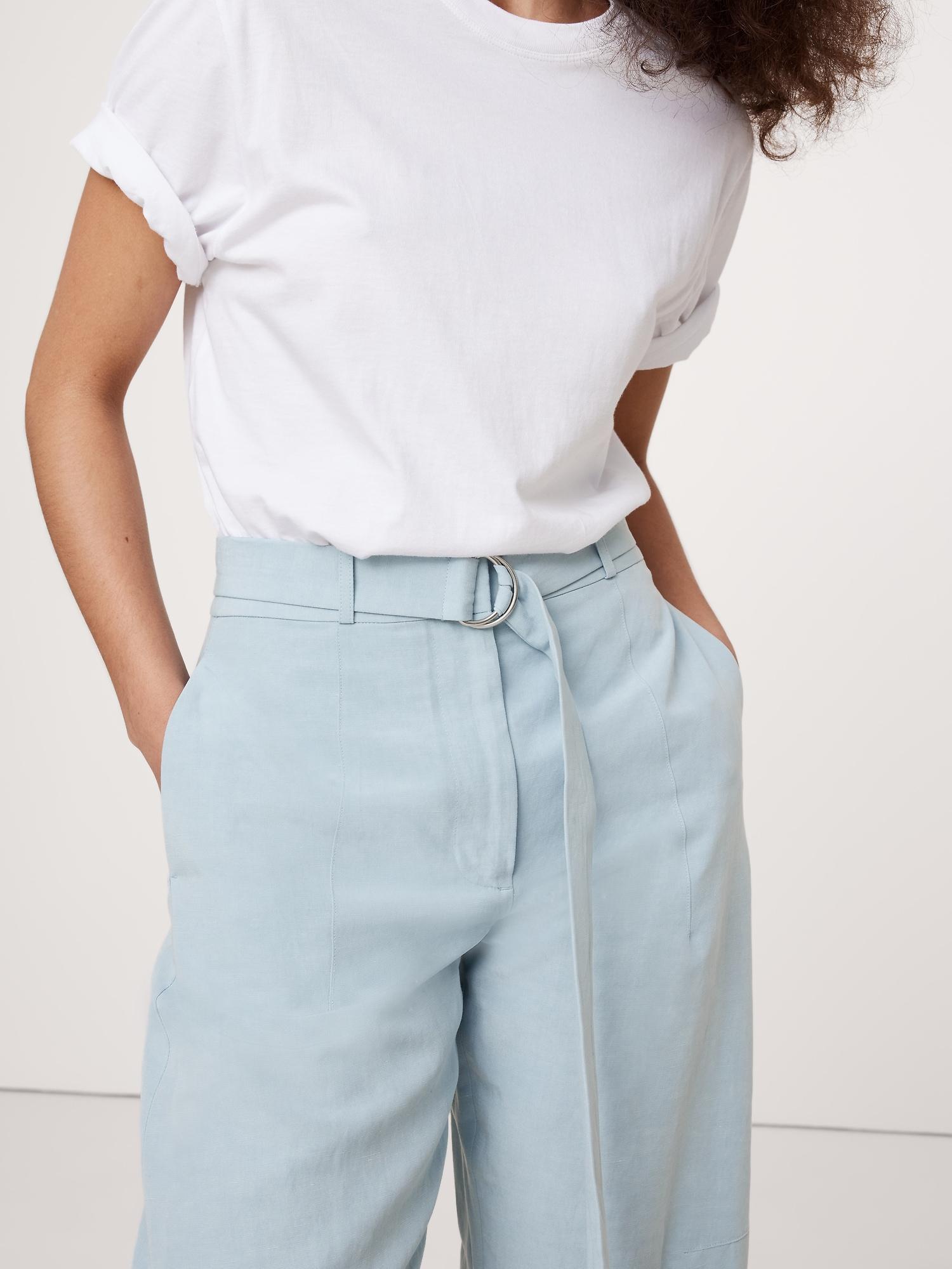 High-Rise Barrel Tencel™-Linen Pant Product Image
