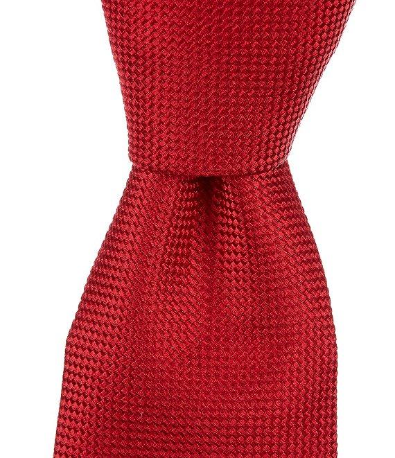 Cremieux Oxford Solid Traditional 3 1/4#double; Silk Tie Product Image