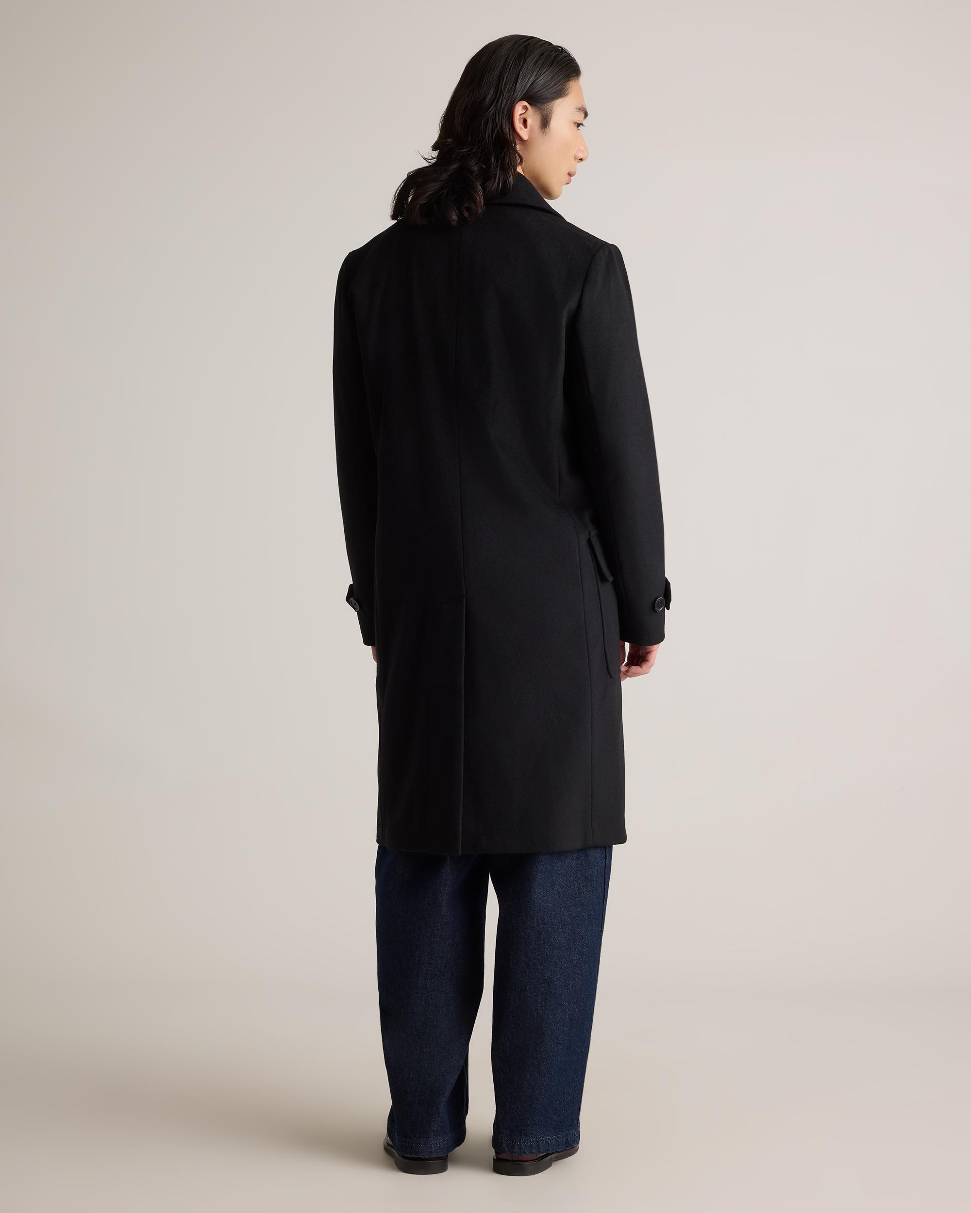 Quince | Men's Italian Wool Double-Breasted Officer Topcoat Wool/Nylon Product Image