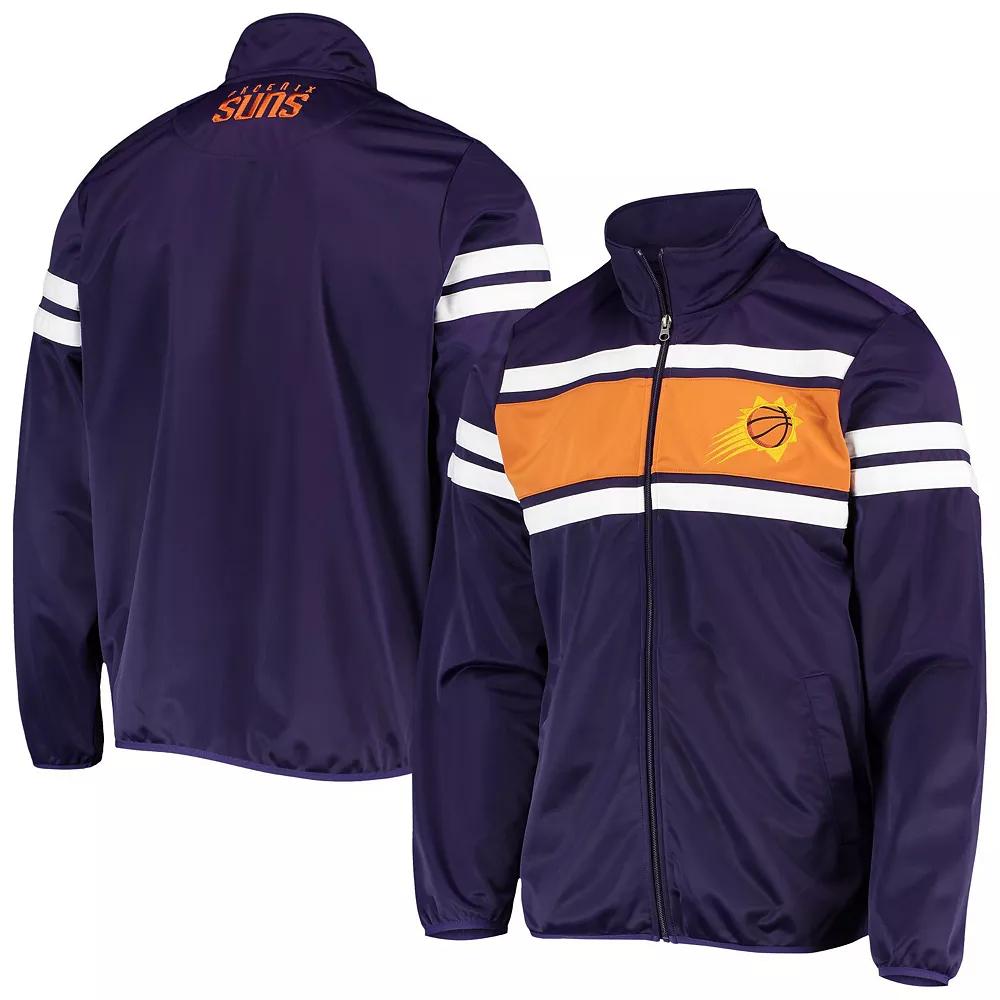 Men's G-III Sports by Carl Banks Purple/Orange Phoenix Suns Power Pitcher Full-Zip Track Jacket, Size: XL, Phx Purple Product Image