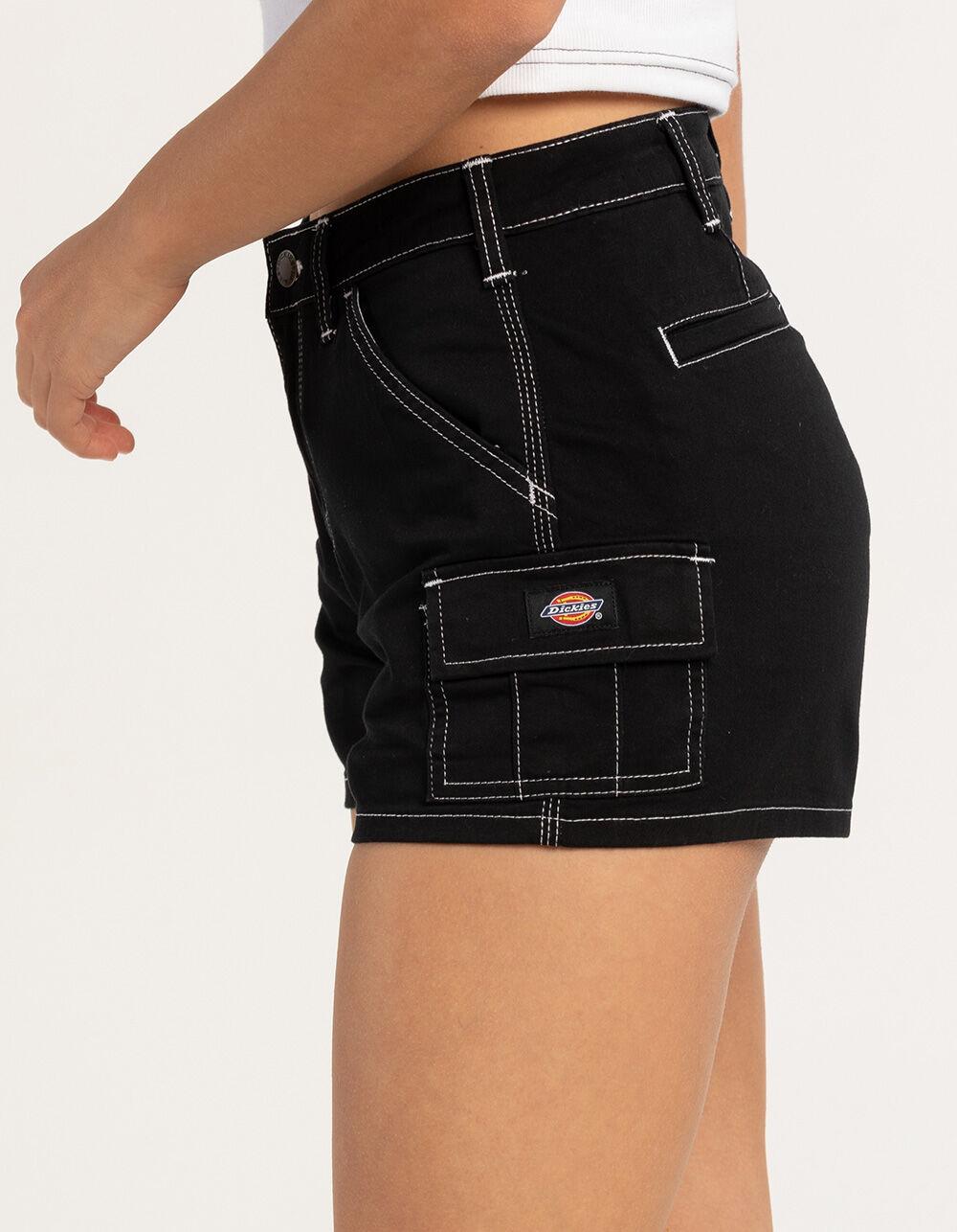 DICKIES Women Cargo Shorts - BLACK Product Image