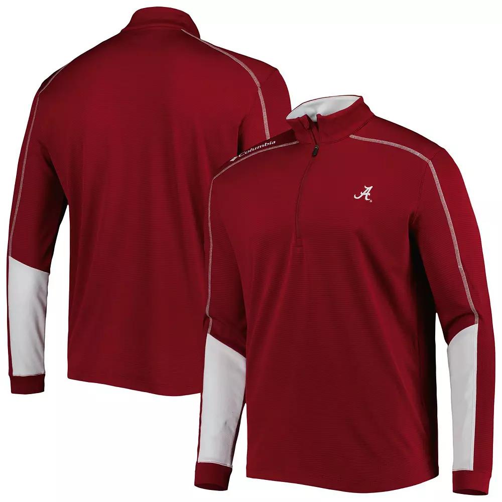 Men's Columbia Crimson Alabama Crimson Tide Shotgun 2.0 Omni-Wick Quarter-Zip Jacket,  Product Image