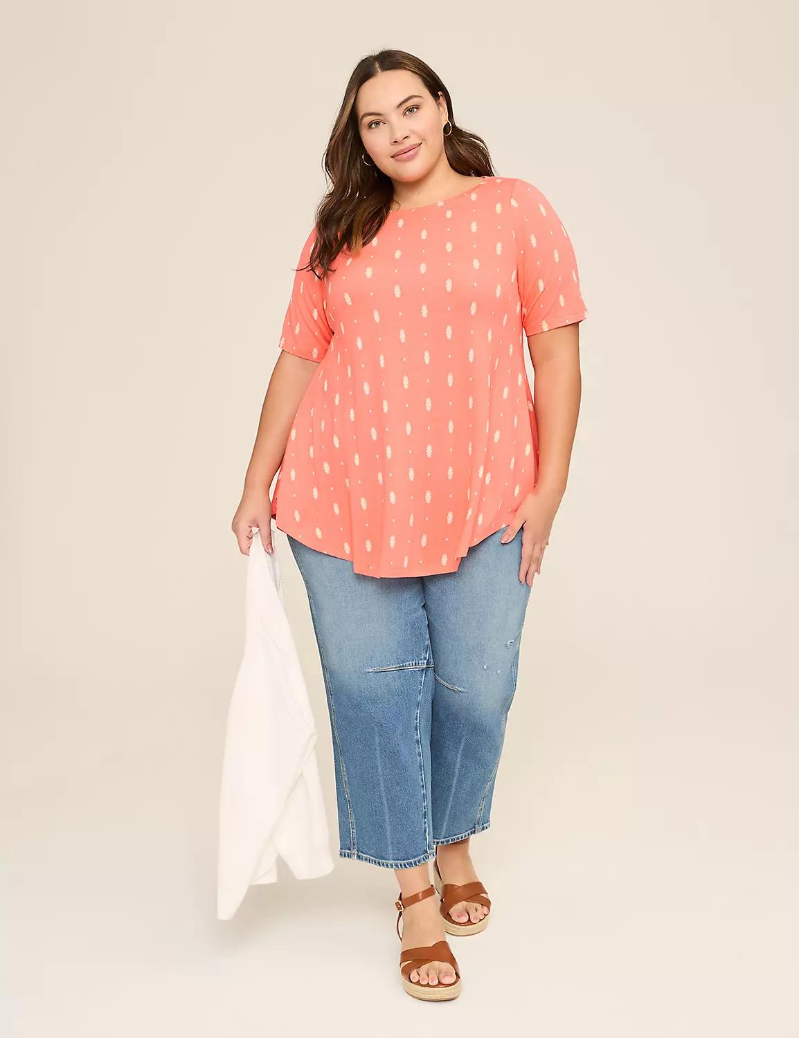 Max Swing Perfect Sleeve Boatneck Tee Product Image