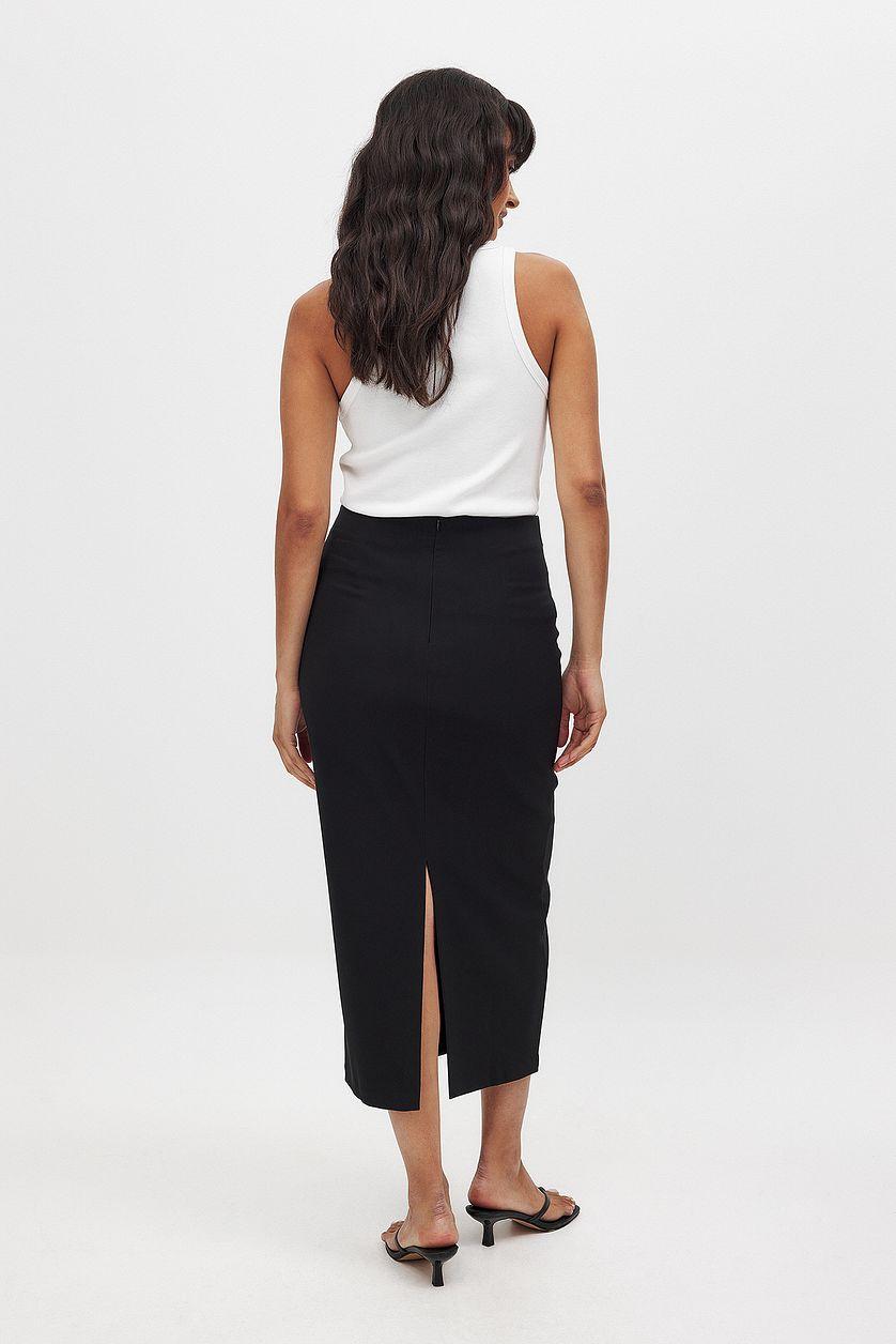 Mid Waist Midi Skirt Product Image