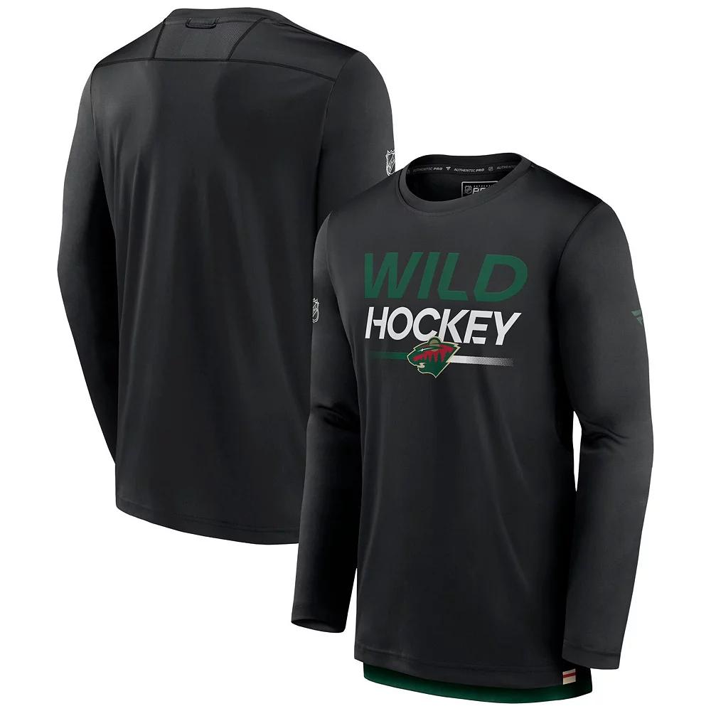 Men's Fanatics Black Ottawa Senators Authentic Pro Tech Long Sleeve T-Shirt,  Product Image