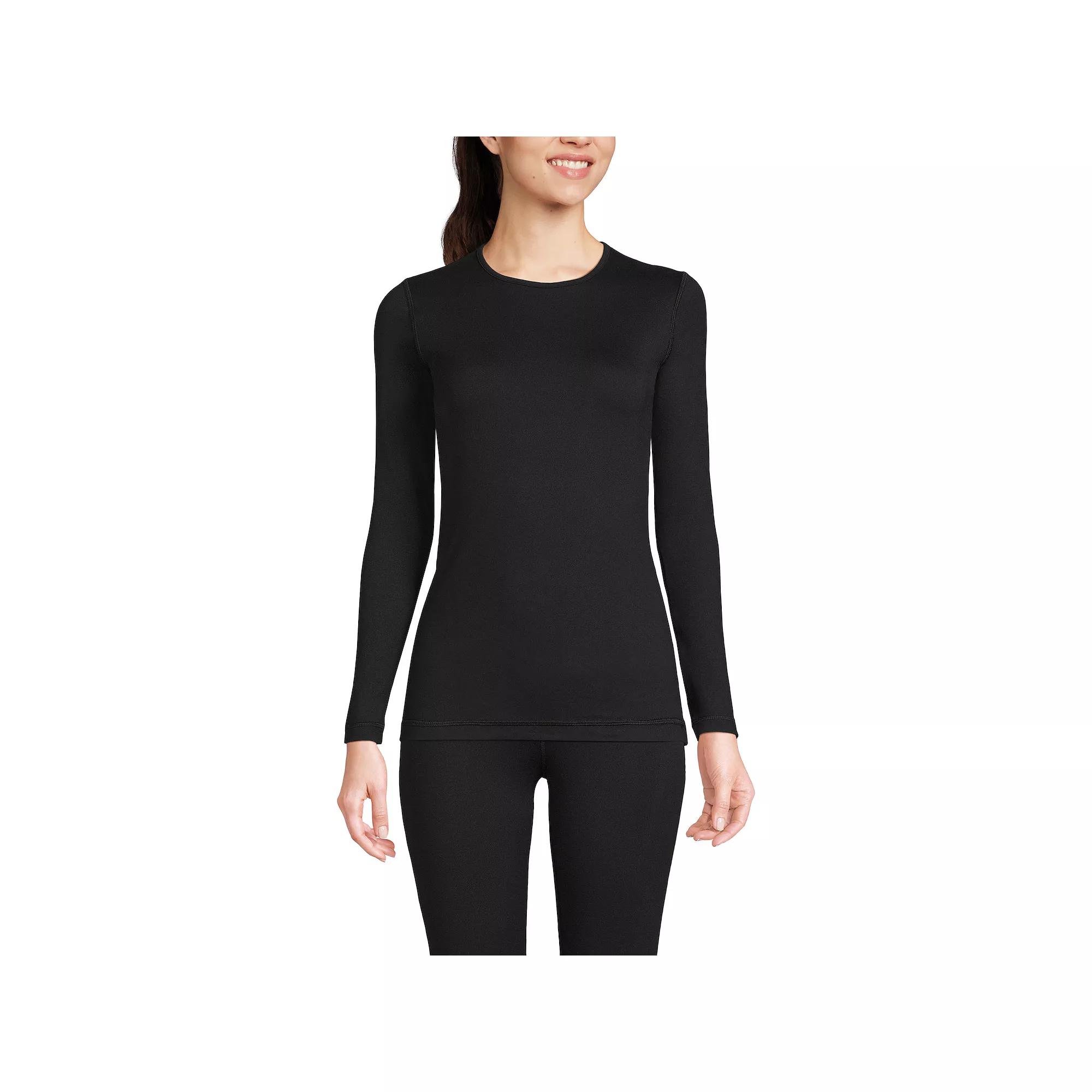 Petite Lands' End Thermaskin Long Underwear Crewneck Top, Women's,  Product Image