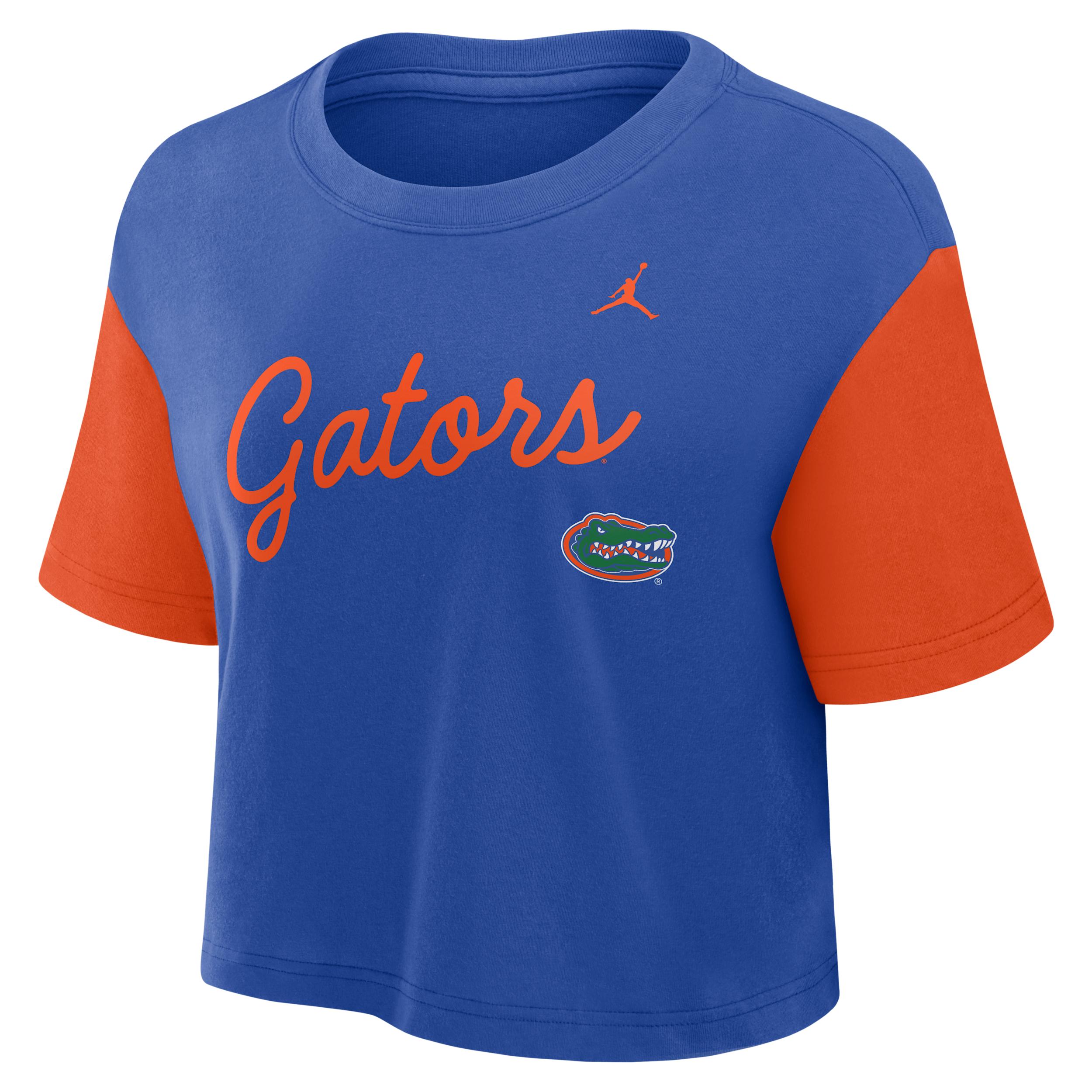 Womens Florida Script Jordan Brand Dri-FIT College Cropped T-Shirt | 0JD408DDUFN-8HZ Product Image