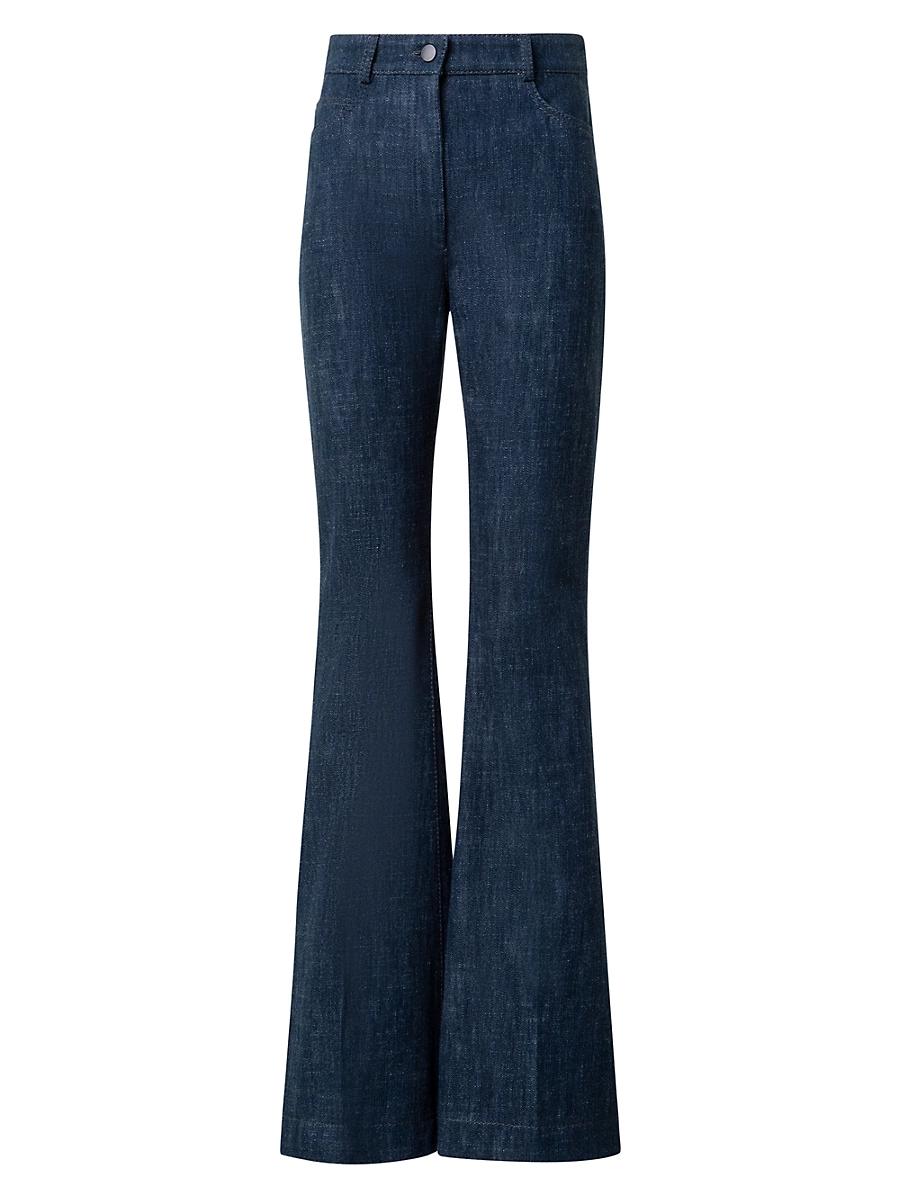 Womens Courtney Wool-Blend Flared Jeans Product Image
