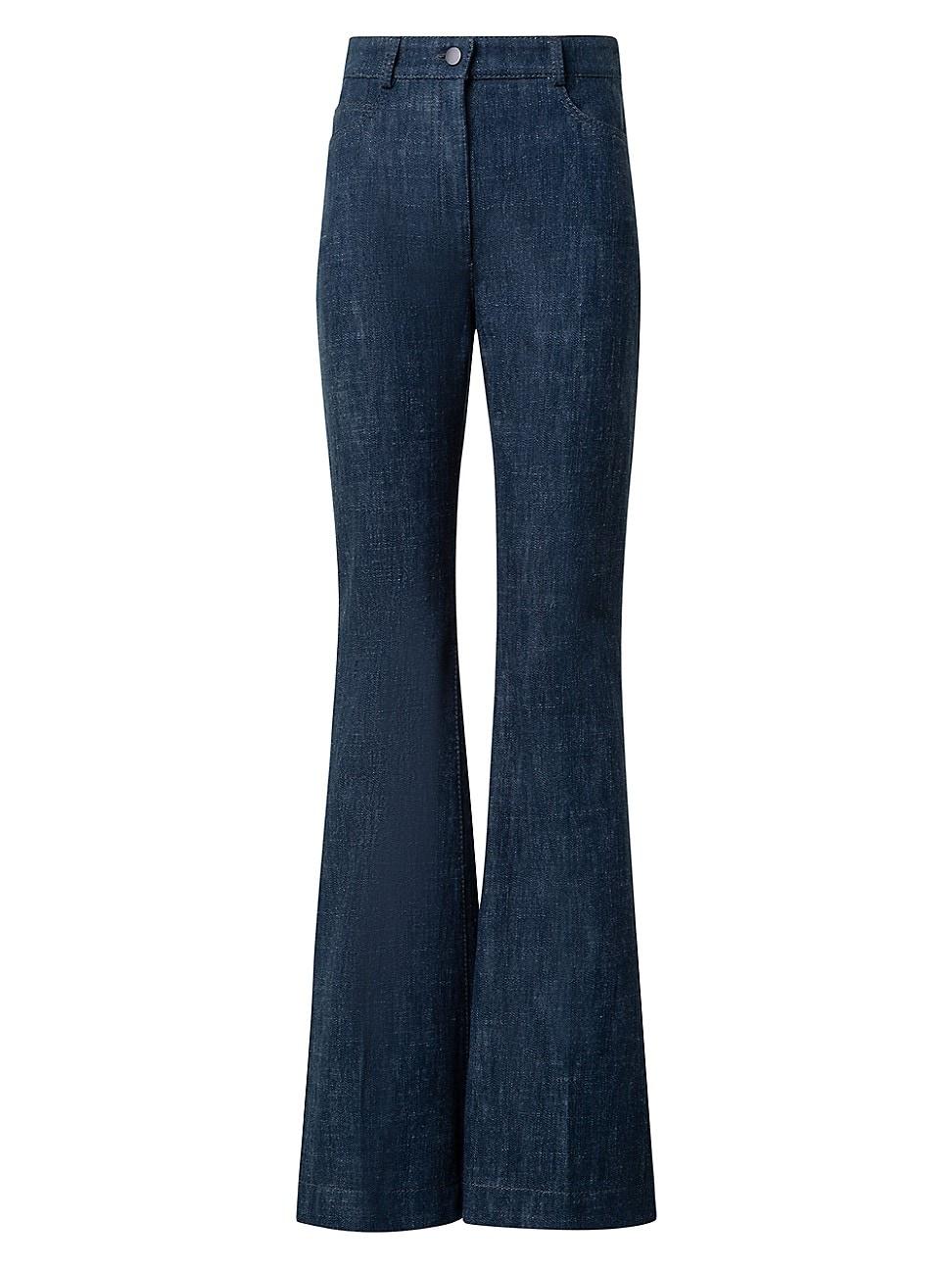 Womens Courtney Wool-Blend Flared Jeans Product Image