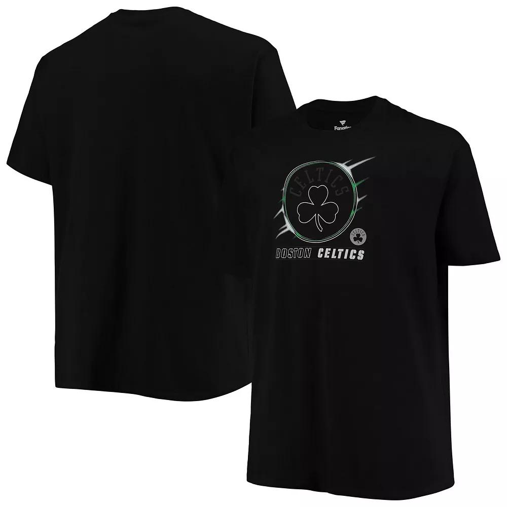 Men's Black Boston Celtics Big & Tall Heart & Soul T-Shirt,  Product Image