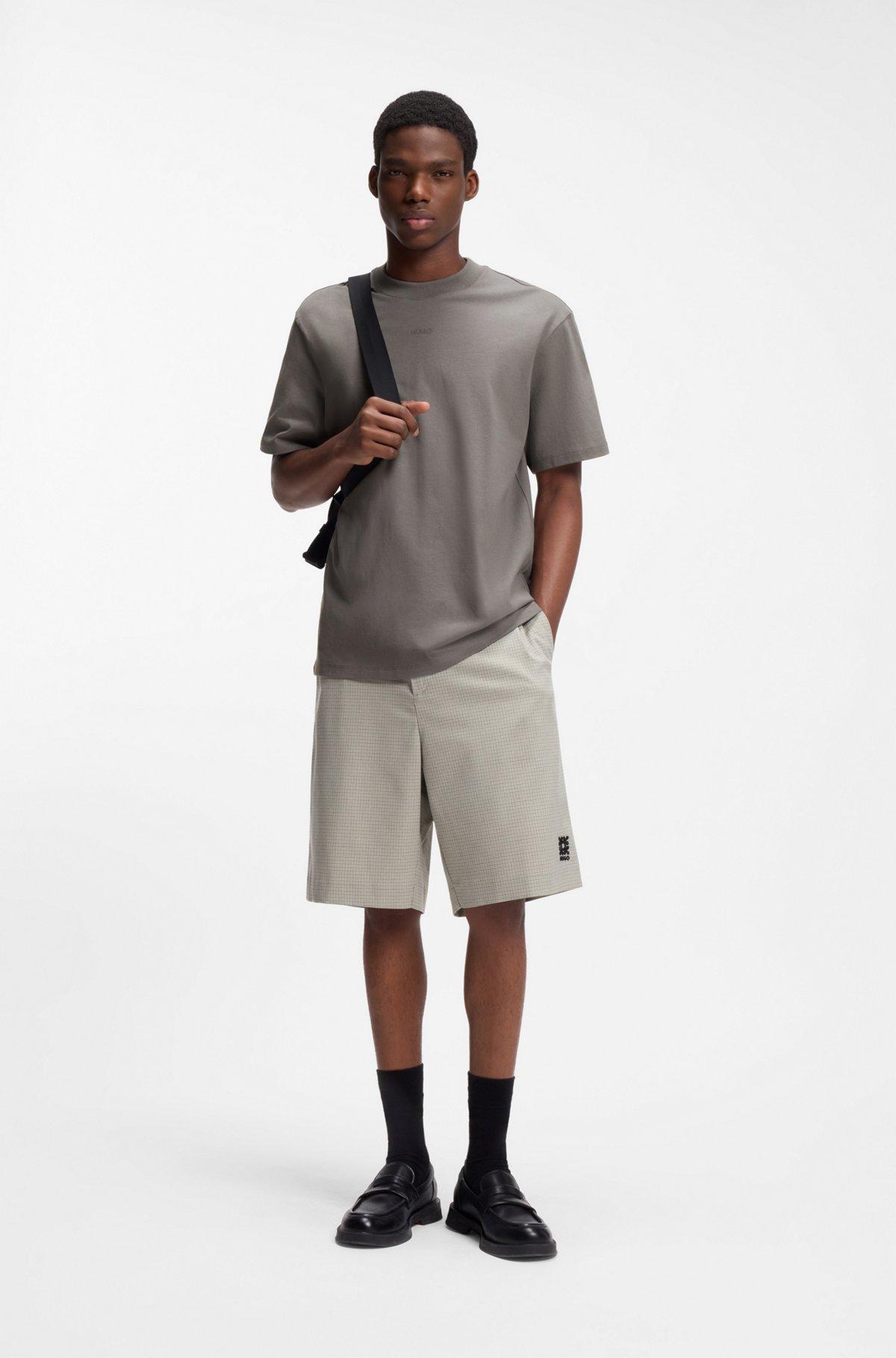 Relaxed-fit cotton-jersey T-shirt with logo print Product Image