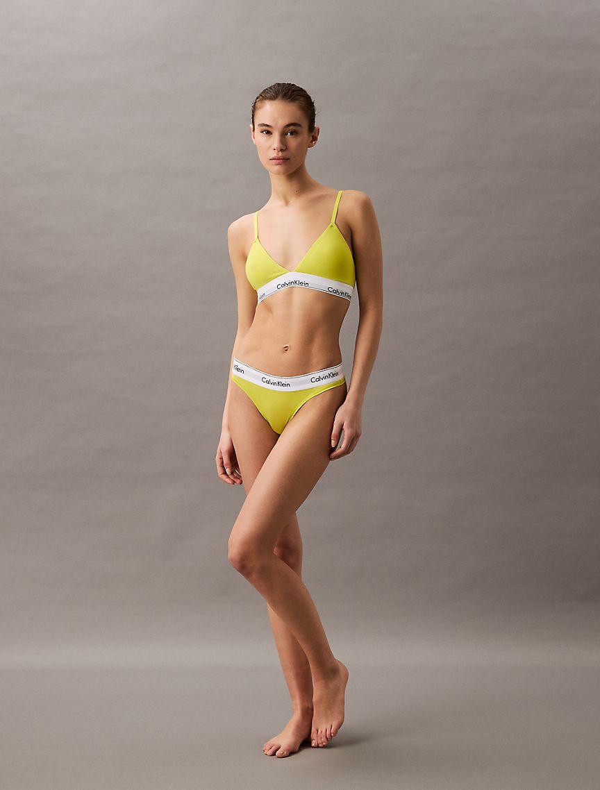 Icon Cotton Modal Lightly Lined Triangle Bralette Product Image