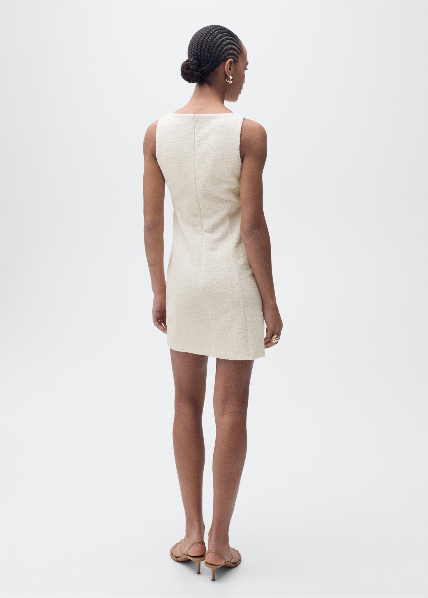 Short tweed dress - Women | MANGO USA Product Image