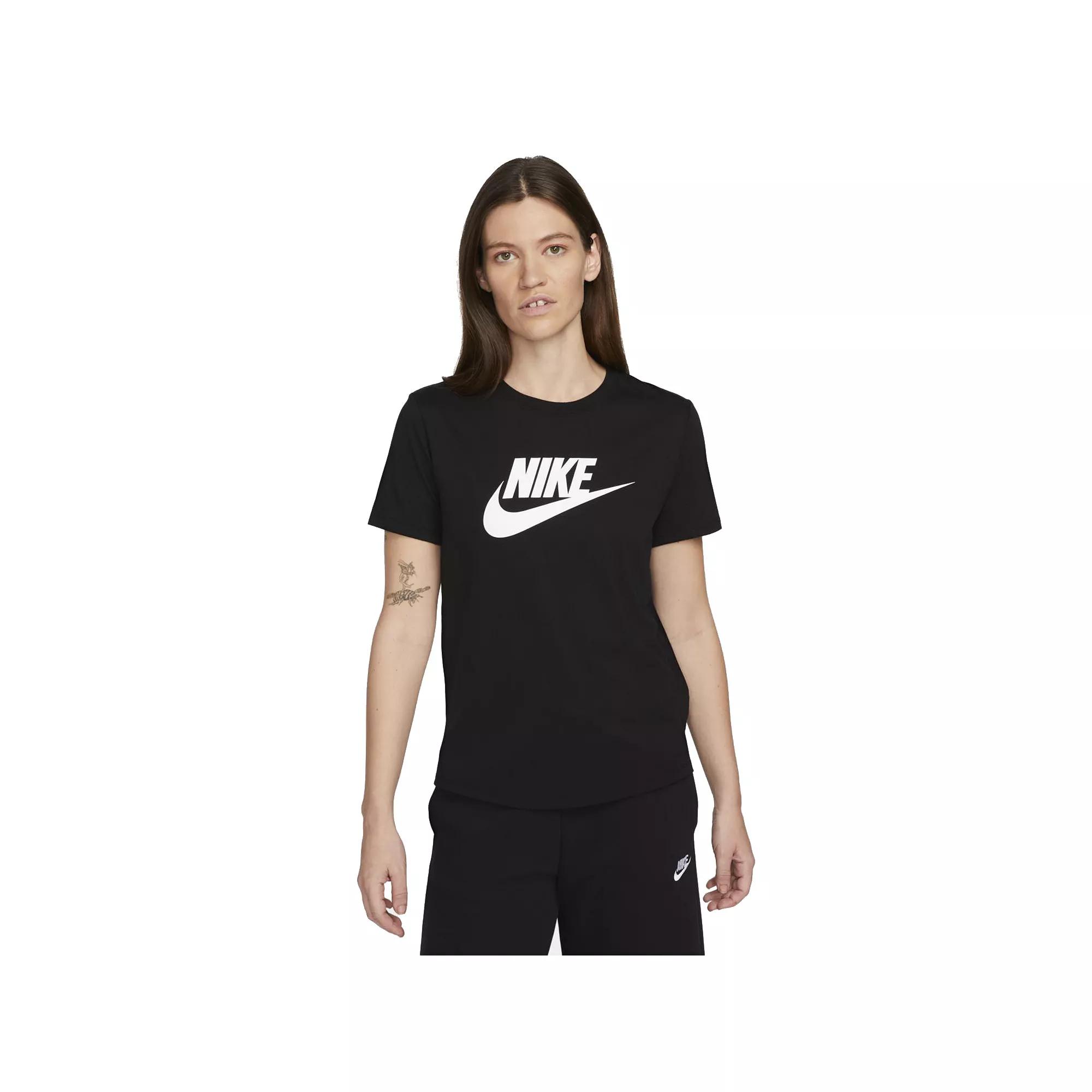 Womens Nike Sportswear Essentials Logo T-Shirt | DX7906-010 Product Image