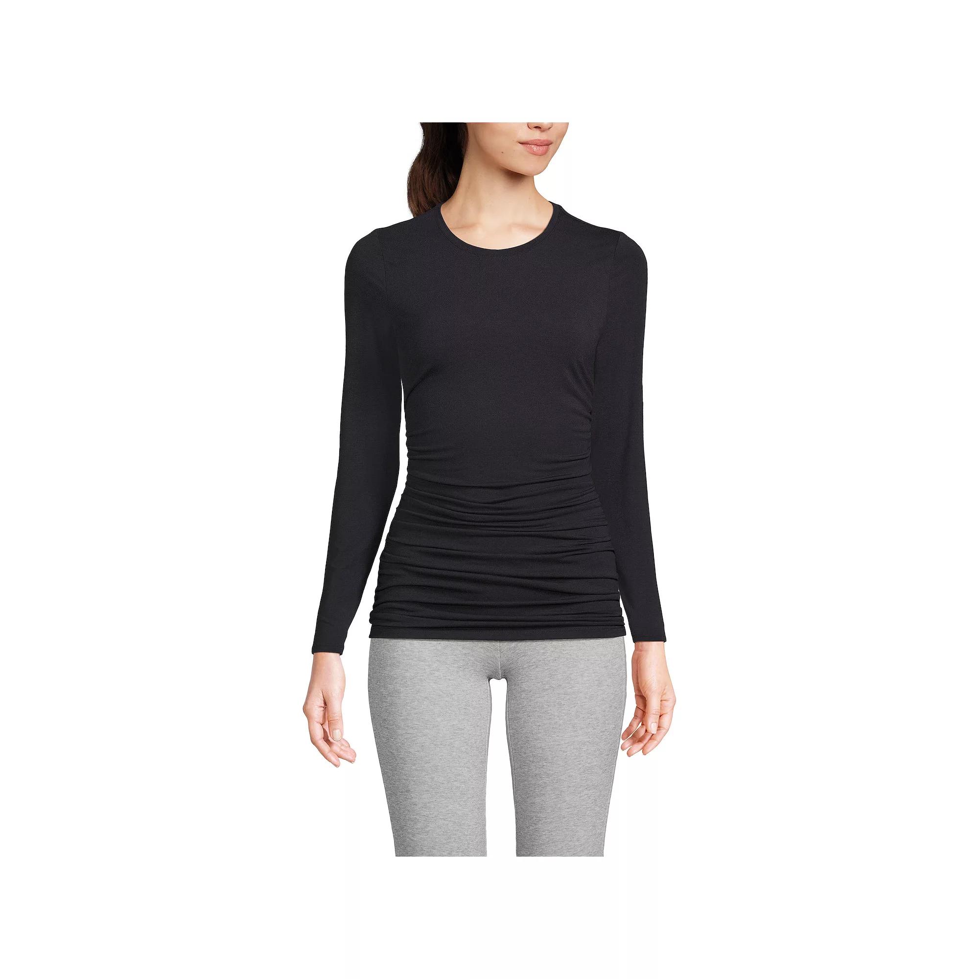 Women's Lands' End Power Performance Long Sleeve Fitted T-Shirt,  Product Image
