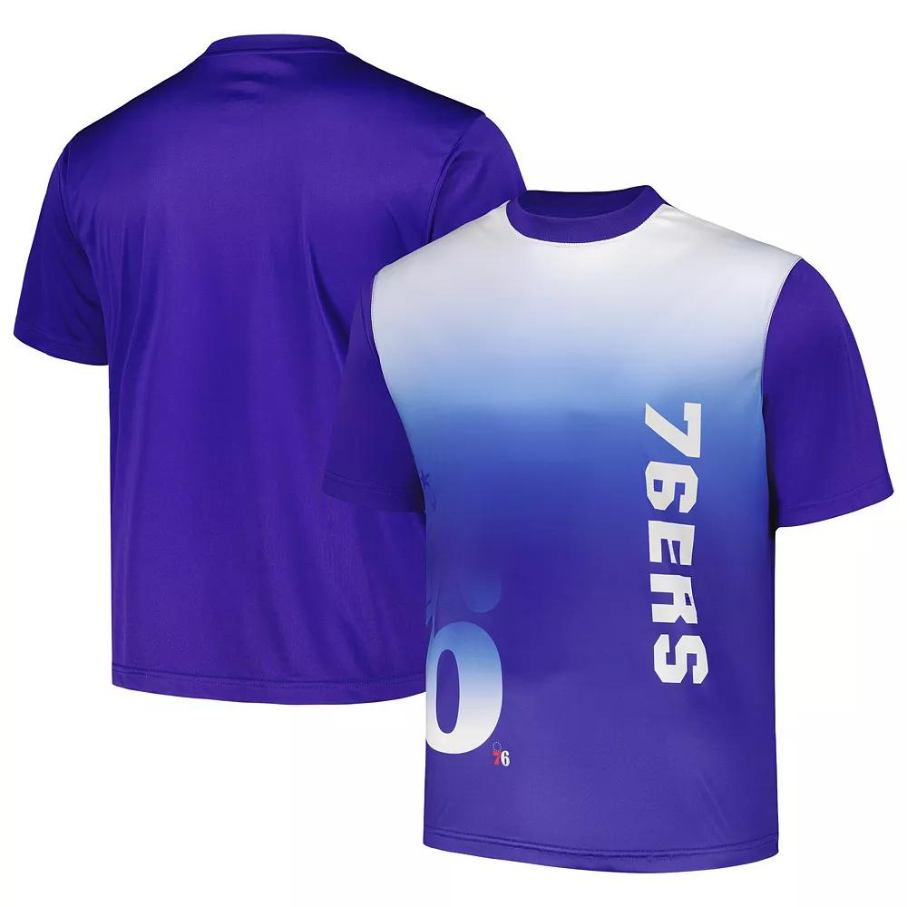 Men's Royal Philadelphia 76ers Sublimated T-Shirt,  Product Image