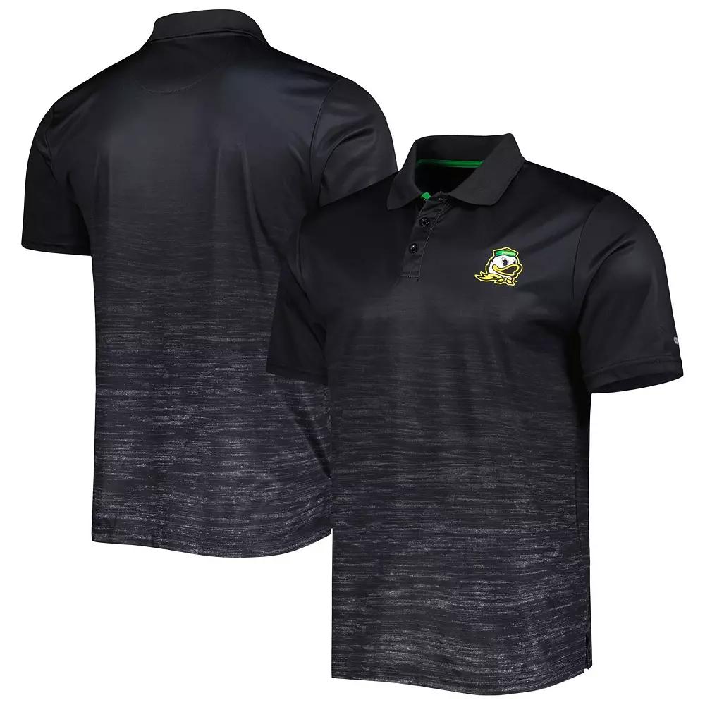 Men's Colosseum Black Oregon Ducks Marshall Polo, Size: Medium Product Image