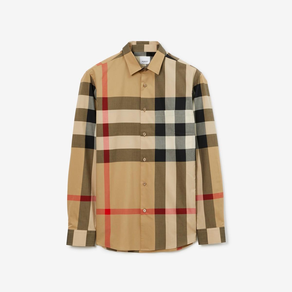 checkered cotton shirt Product Image