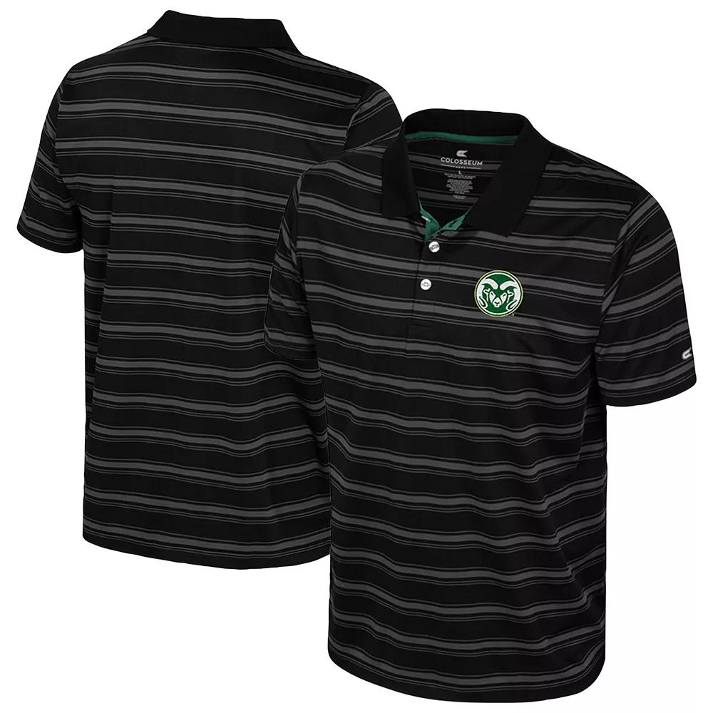 Men's Colosseum Navy Gonzaga Bulldogs Milk Steak Polo,  Product Image