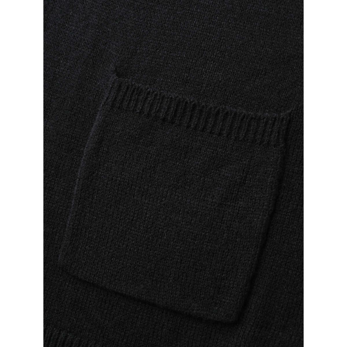 Plus Size Spiderweb Jacquard Pockets Button Knit Cardigan Black Women Playful Loose Long Sleeve Casual Cardigans BloomChic 28/5X Product Image