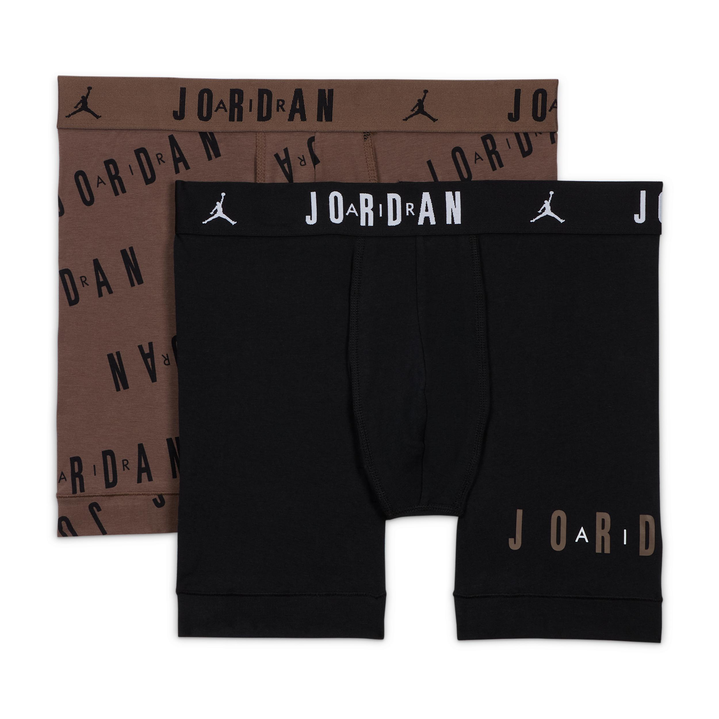 Mens Jordan Dri-FIT Cotton Essentials Flight Boxer Briefs (2-Pack) | JM0623-X79 Product Image