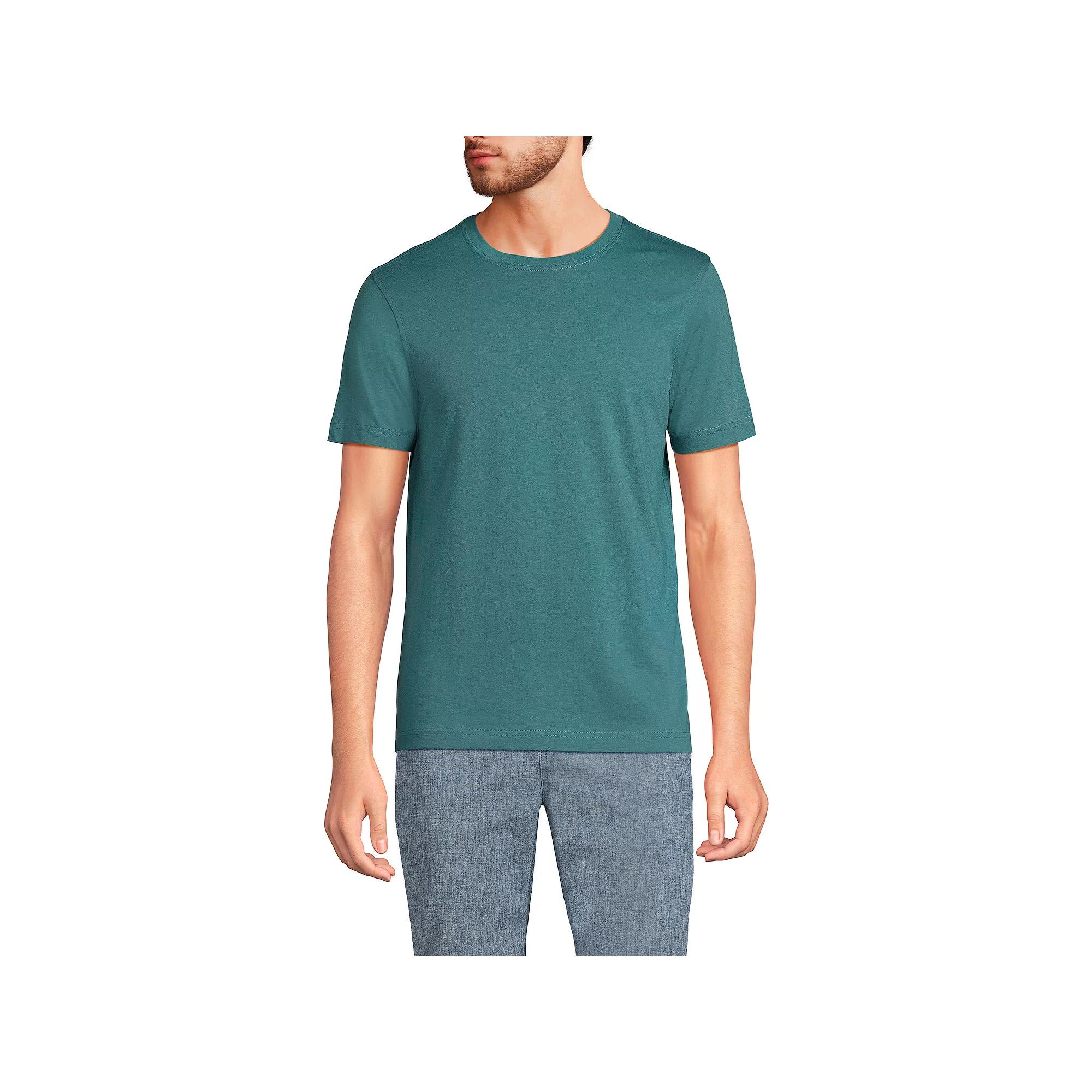 Men's Lands' End Supima Crewneck Tee,  Product Image