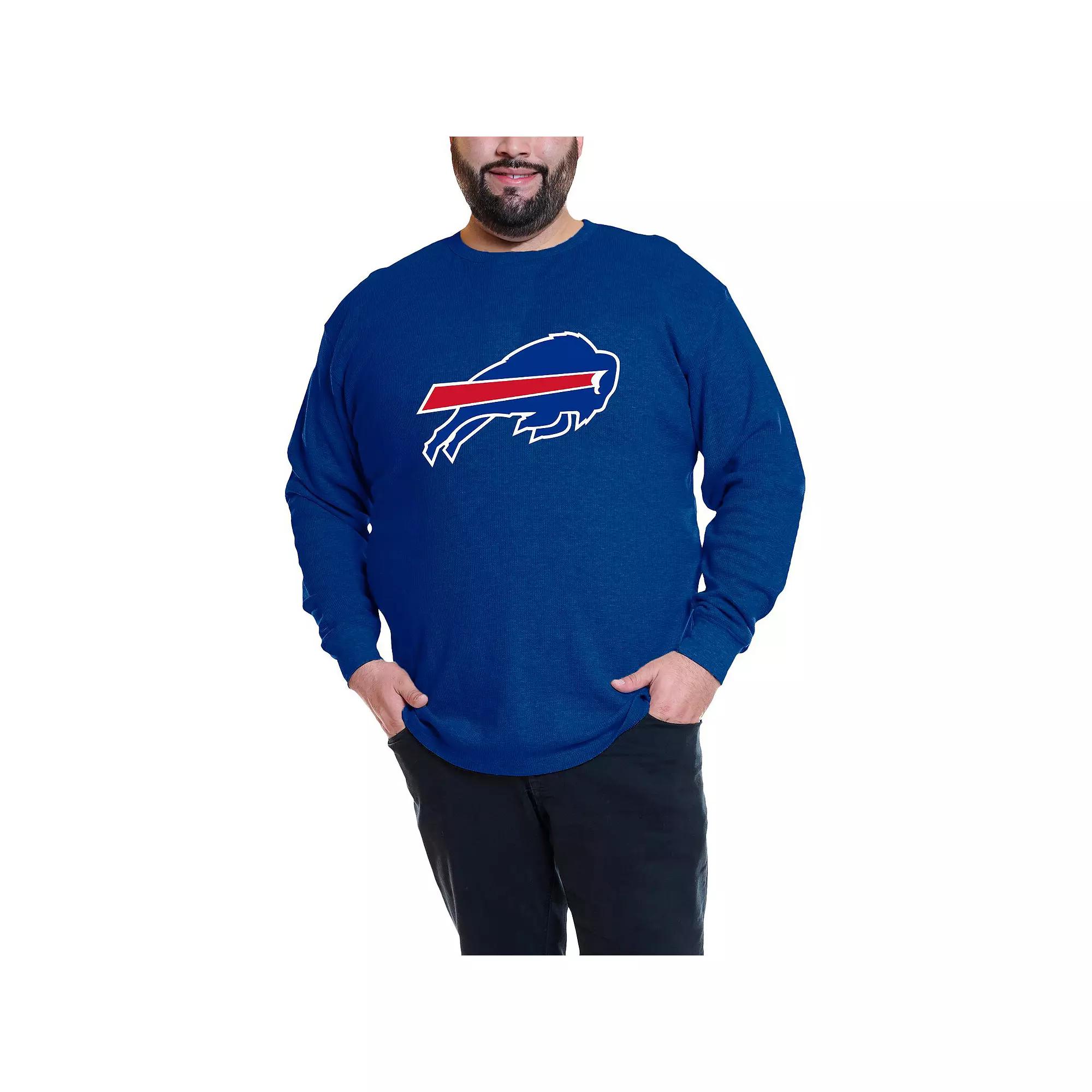 Men's Fanatics Josh Allen Royal Buffalo Bills Big & Tall Thermal Waffle Long Sleeve T-Shirt,  Product Image