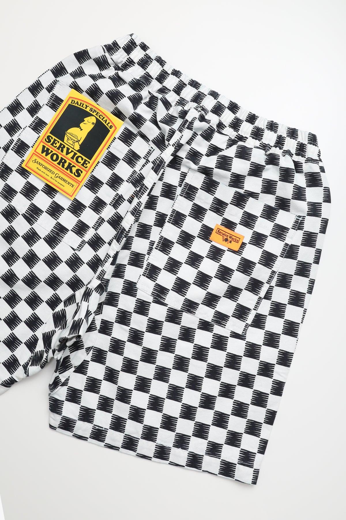 Service Works - Classic Chef Shorts - Mono Checker Product Image