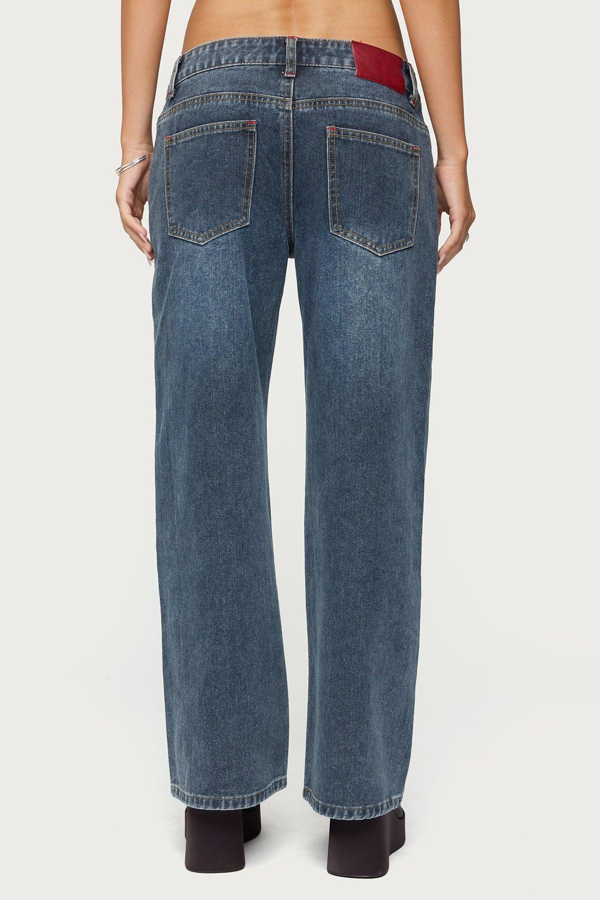 Petite Ace Low Rise Baggy Jeans Product Image