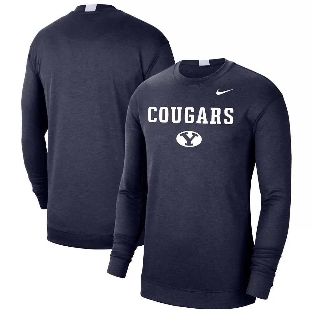 Men's Nike Navy BYU Cougars Spotlight Long Sleeve T-Shirt, Size: XL, Blue Product Image
