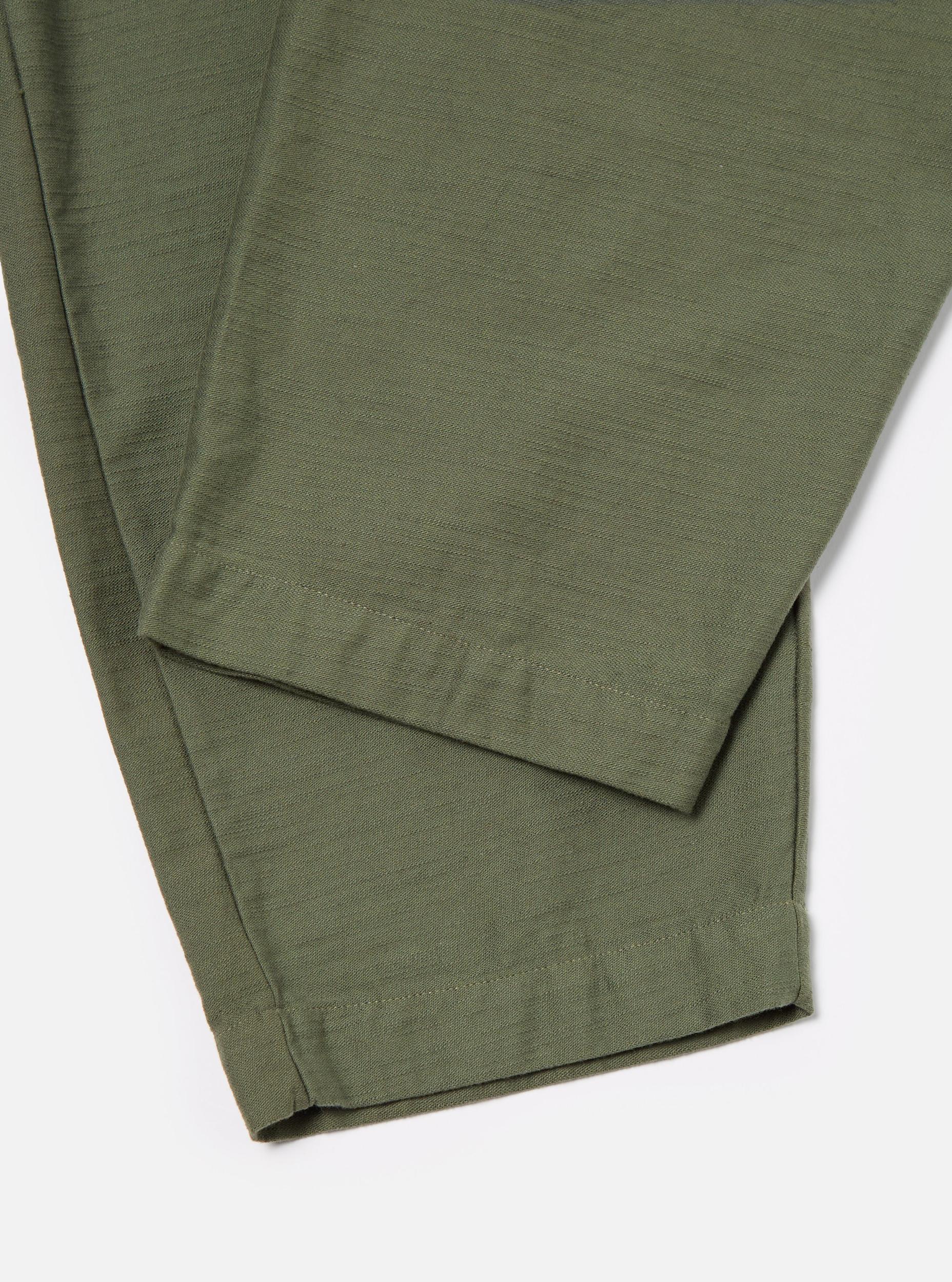 Olive Slub Sateen Braga Pant Product Image