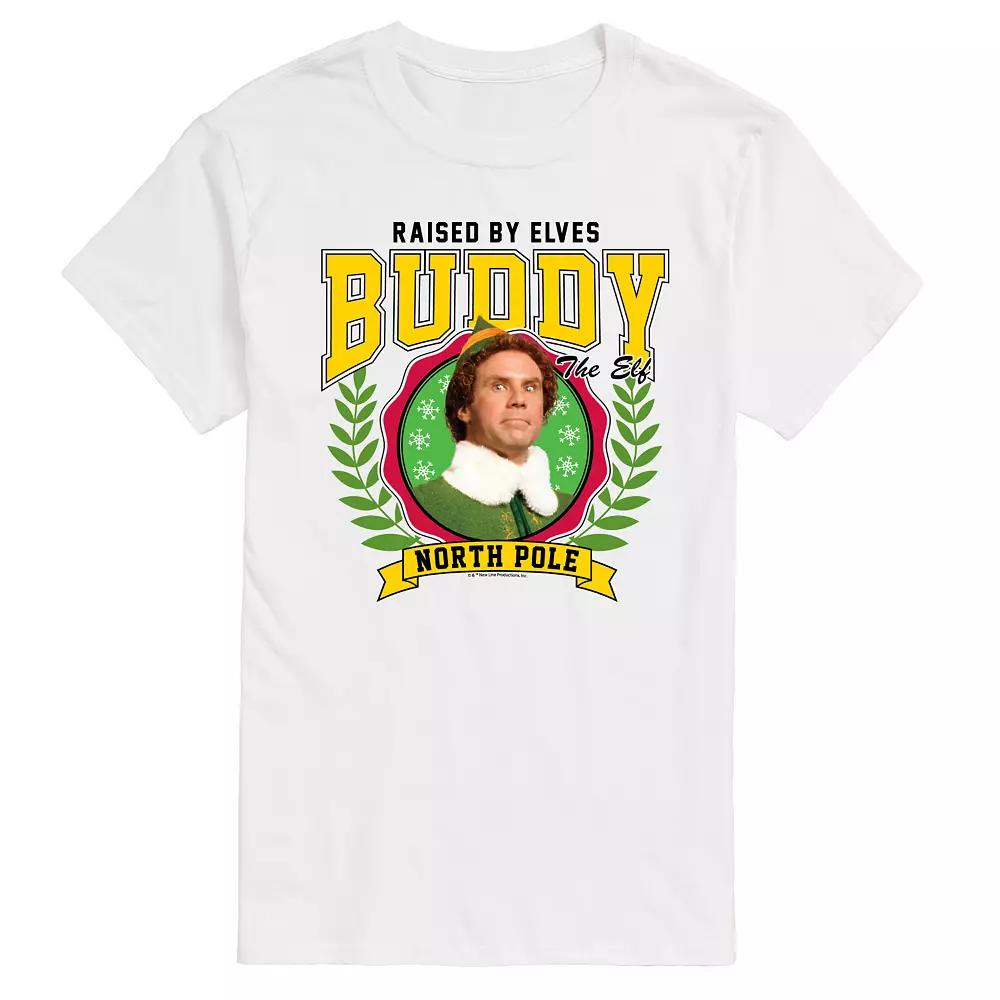 Big & Tall Elf Raised By Elves Graphic Tee, Men's,  Product Image