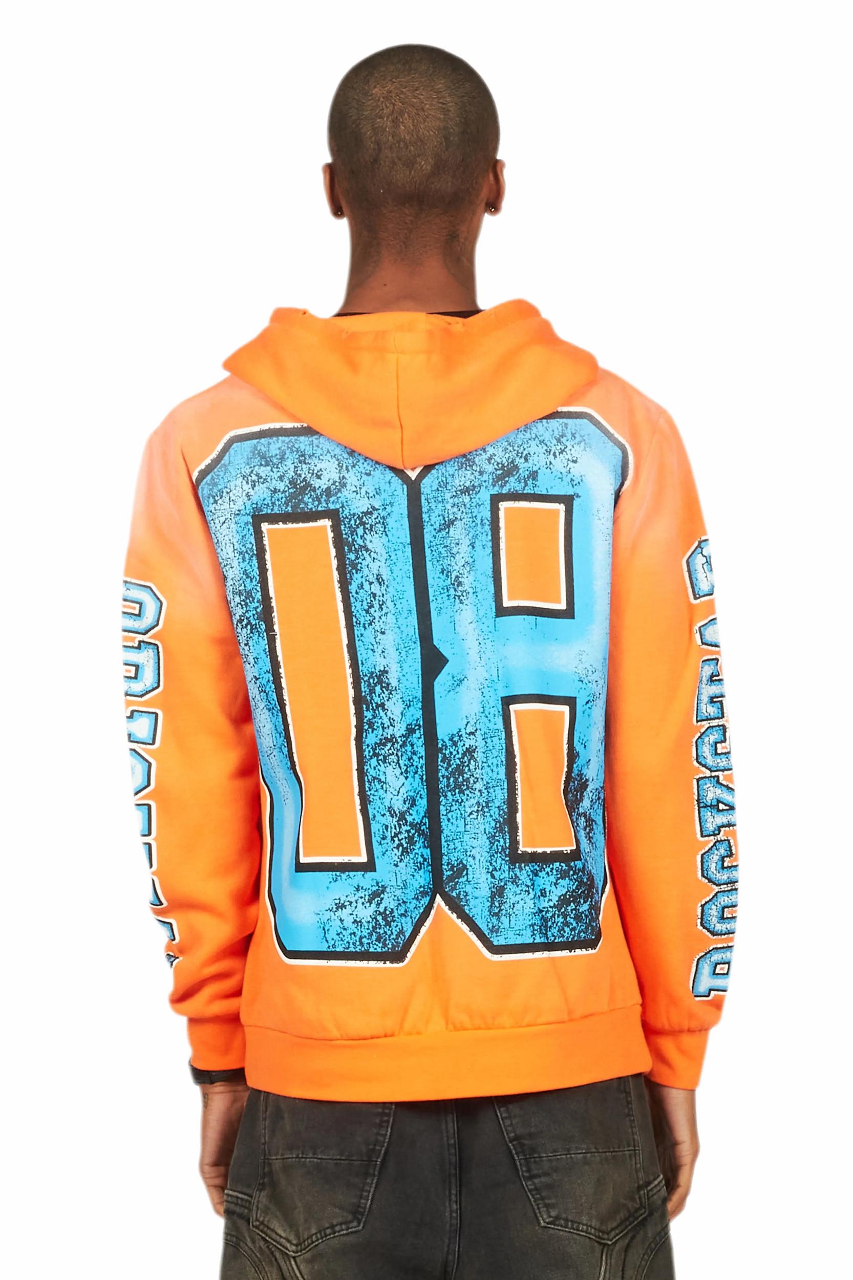 Fields Orange Graphic Hoodie Male Product Image