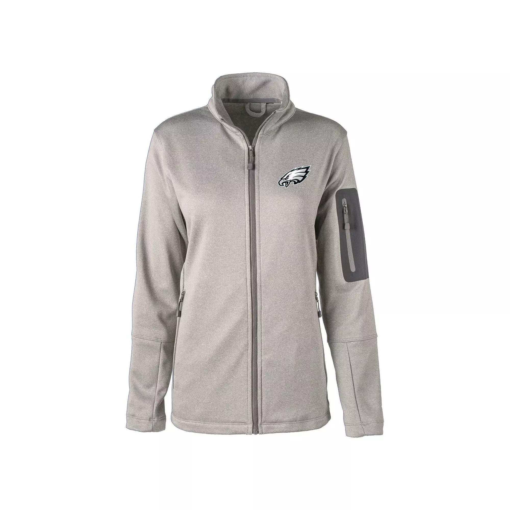 Women's Dunbrooke  Heather Charcoal Philadelphia Eagles Freestyle Teflon Shield Full-Zip Jacket, Size: XL Product Image