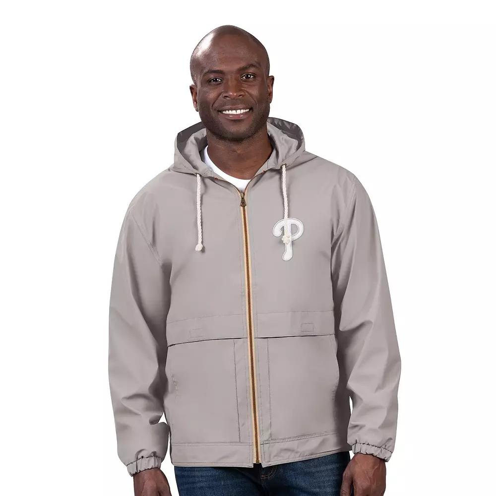 Men's G-III Sports by Carl Banks Gray New York Mets Full-Zip Rain Jacket,  Product Image