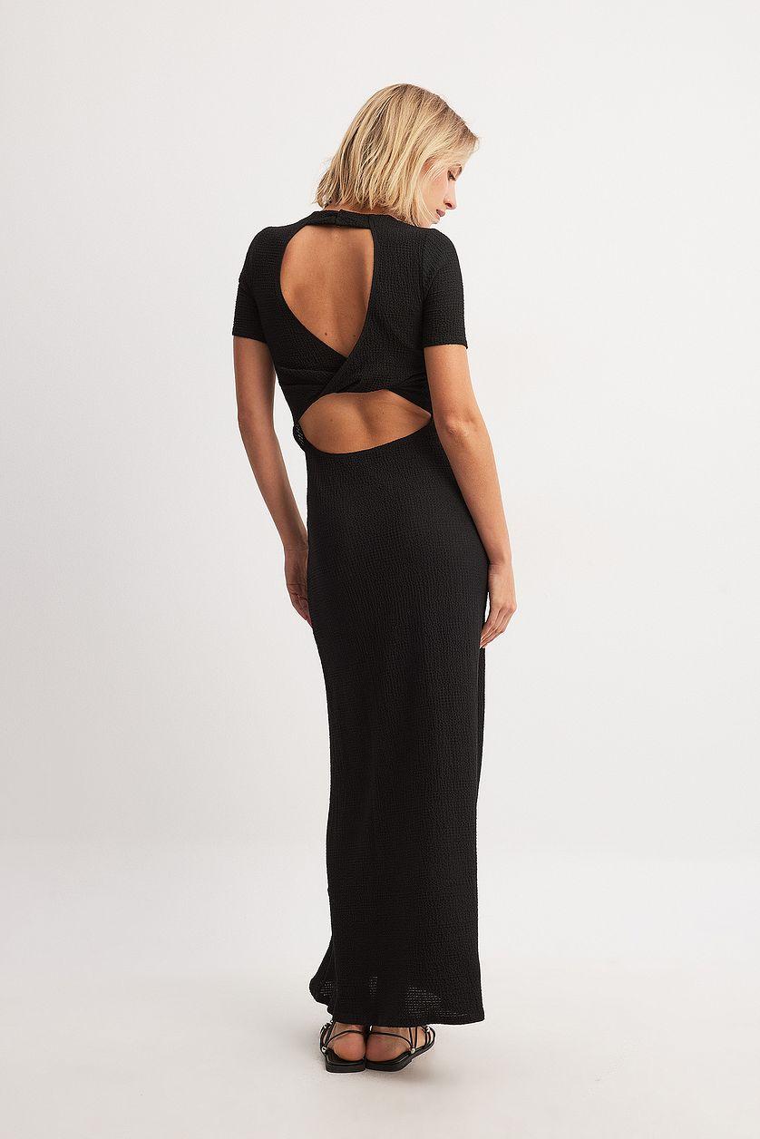 Structured Open Back Maxi Dress Product Image