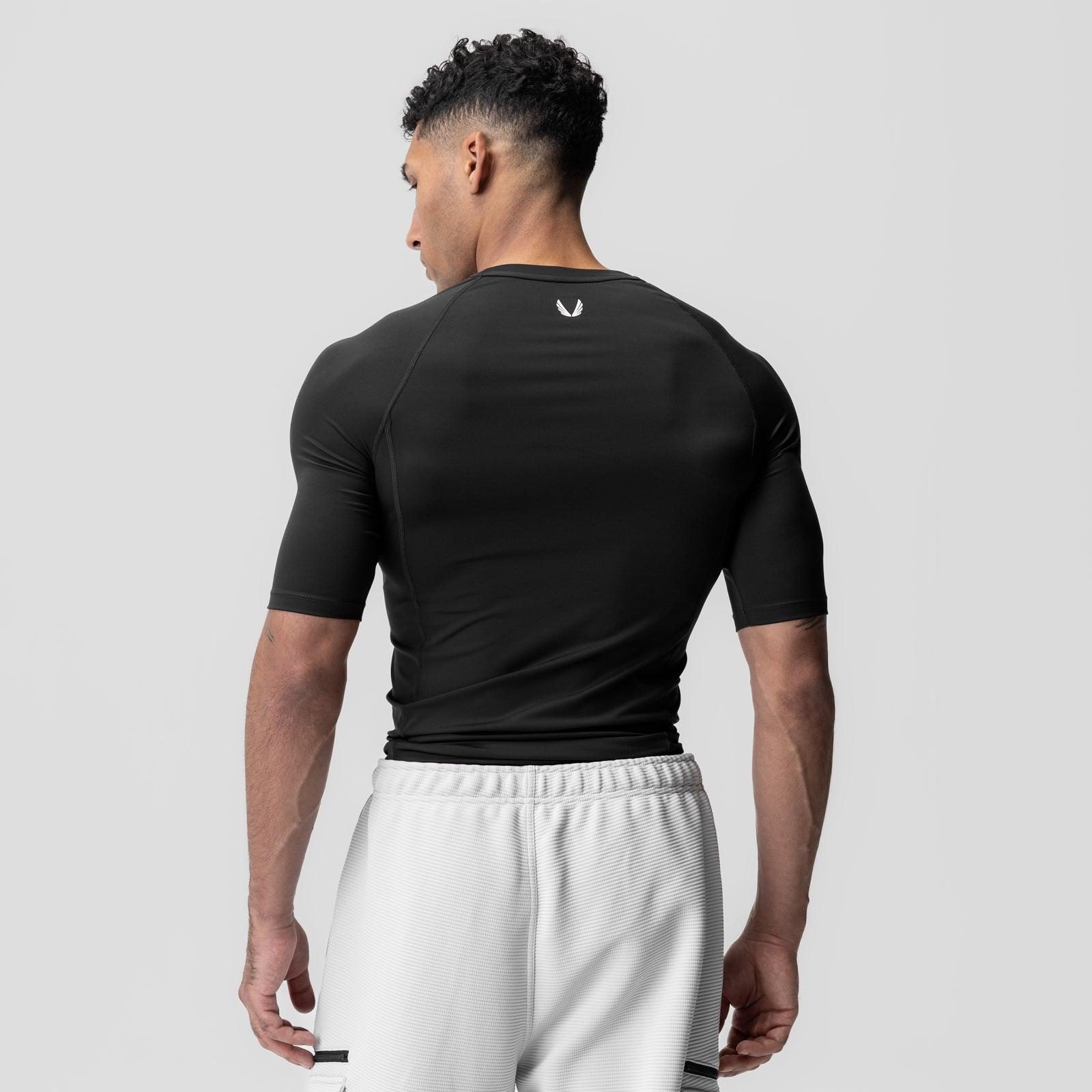 1027. WarpFlexx-Lite® Half-Sleeve Baselayer - Black Product Image