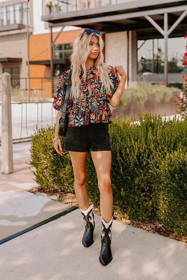 Tropical Dream Front Tie Top Product Image