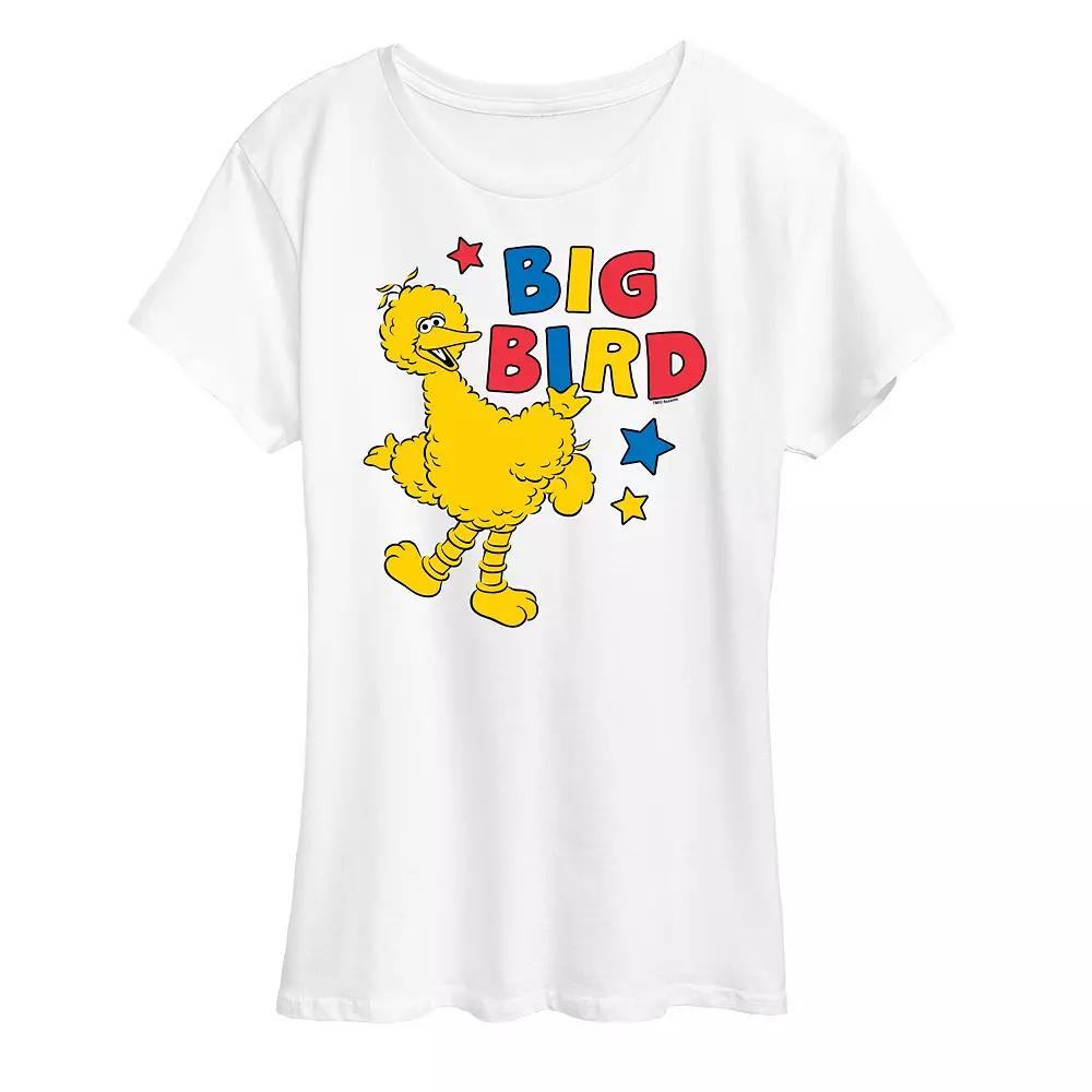 Women's Sesame Street Big Bird Block Graphic Tee, Girl's,  Product Image
