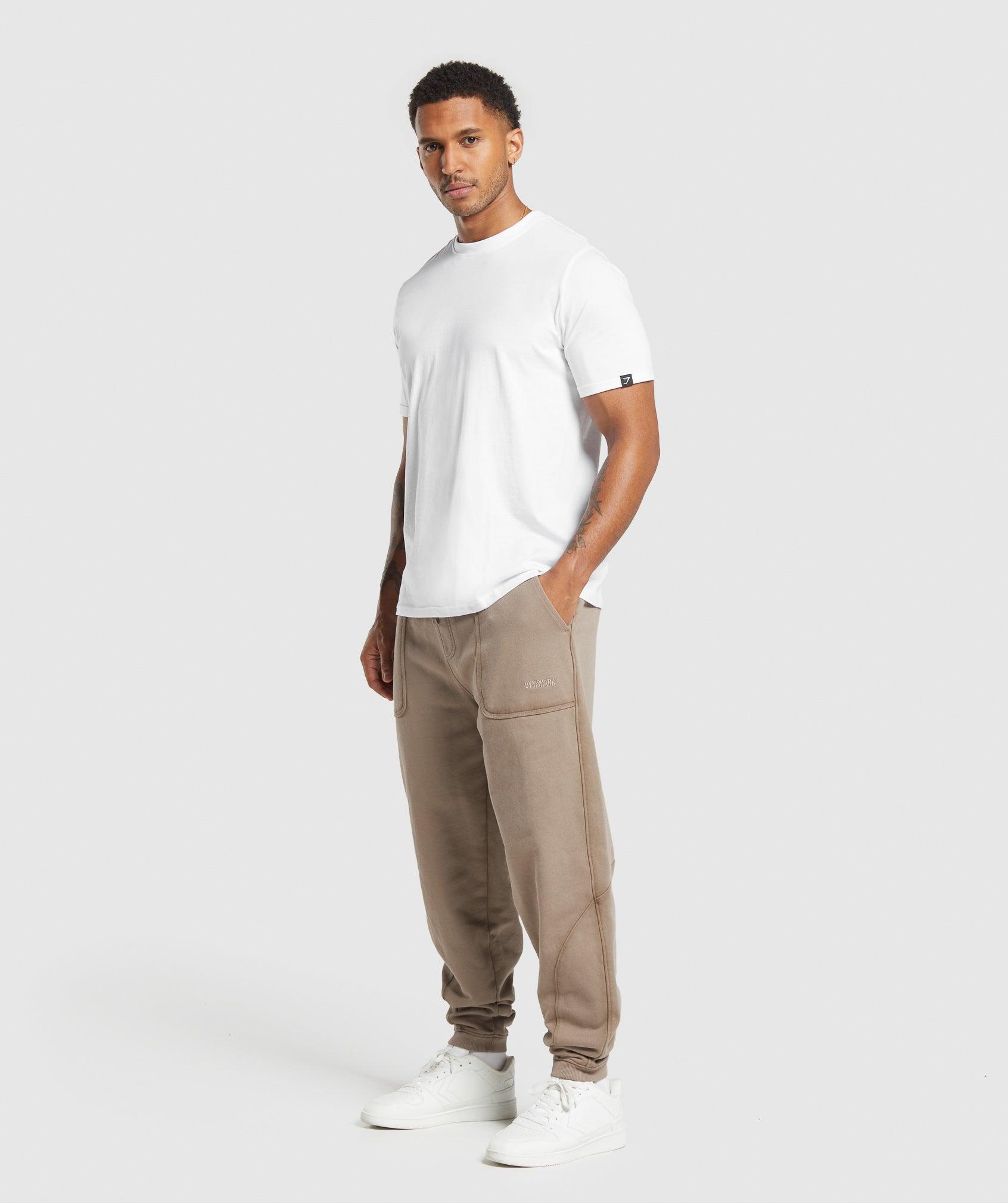 Gymshark Heavyweight Joggers - Lifestyle Brown Male Product Image