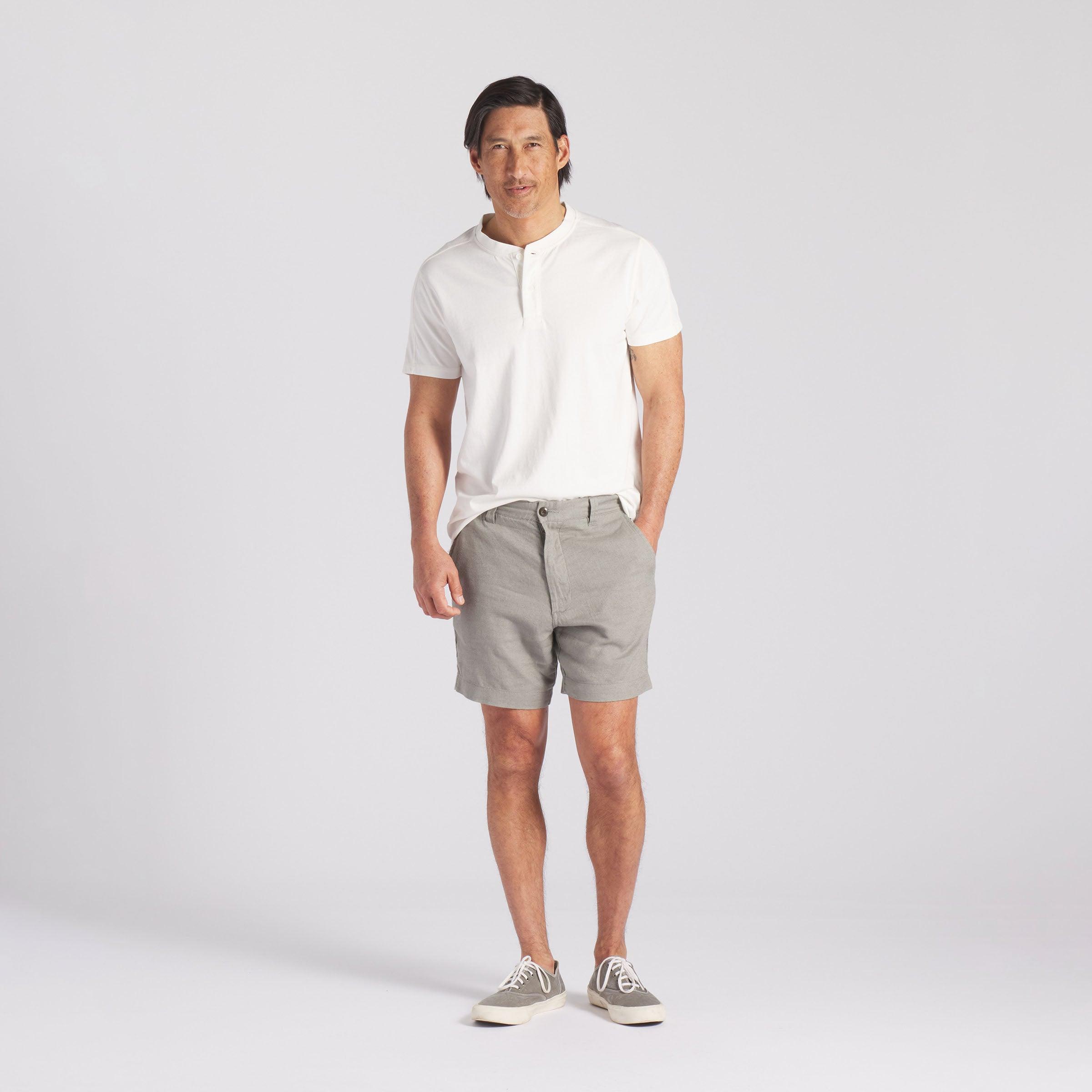 Cooper Short Sleeve Henley - Oatmeal Product Image