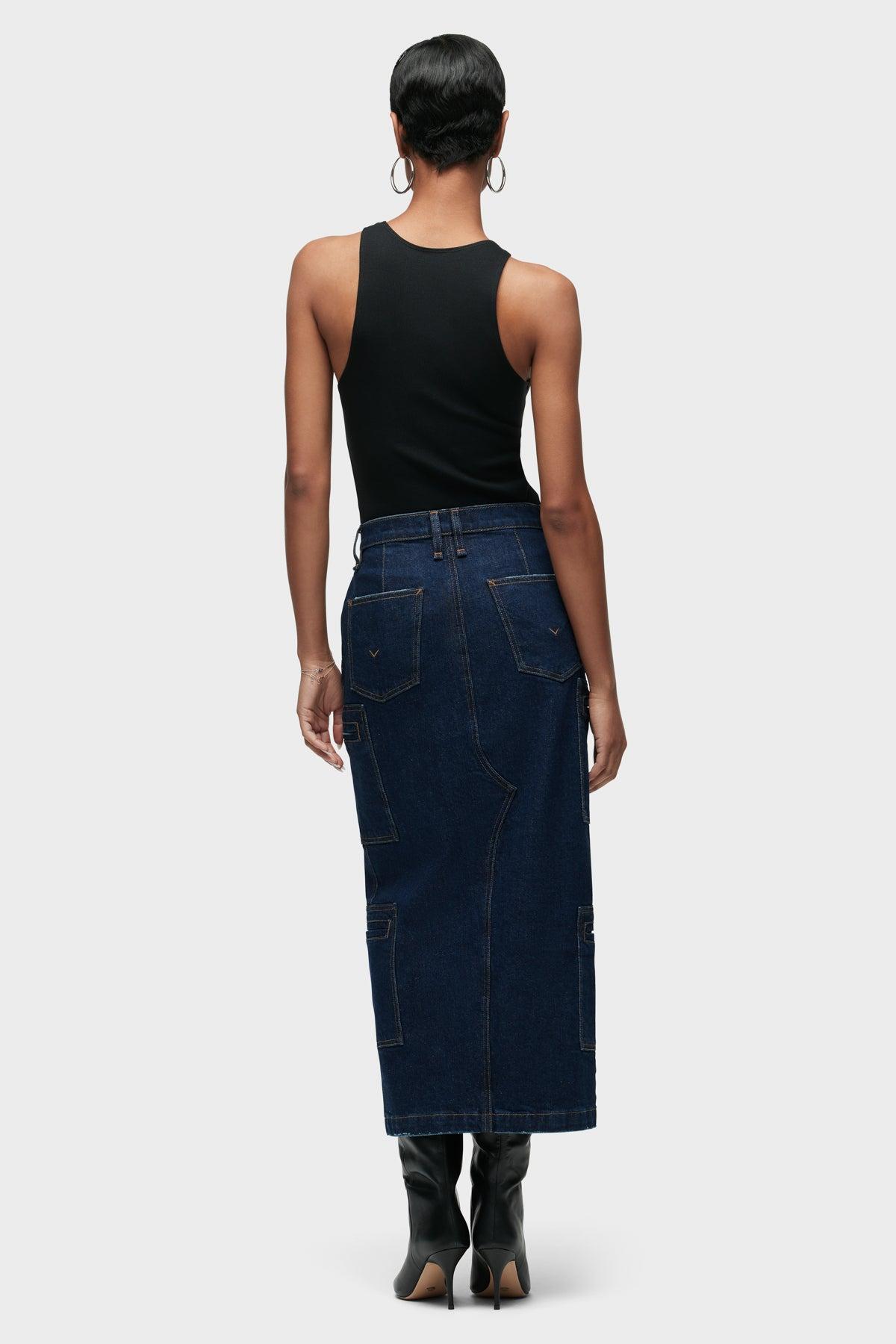 Plus Size Solid Button Up Gathered Wide Leg Pants Women Indigo Elegant Wide Leg Mid Rise Everyday Pants BloomChic 18-20/2X Product Image