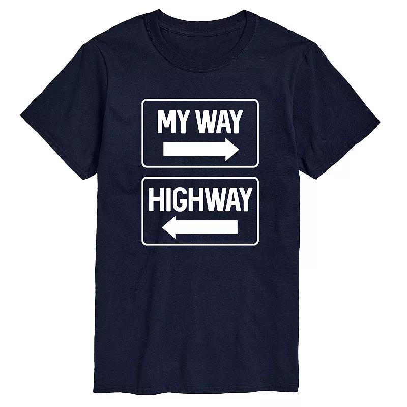 Big & Tall My Way Highway Tee, Men's,  Product Image
