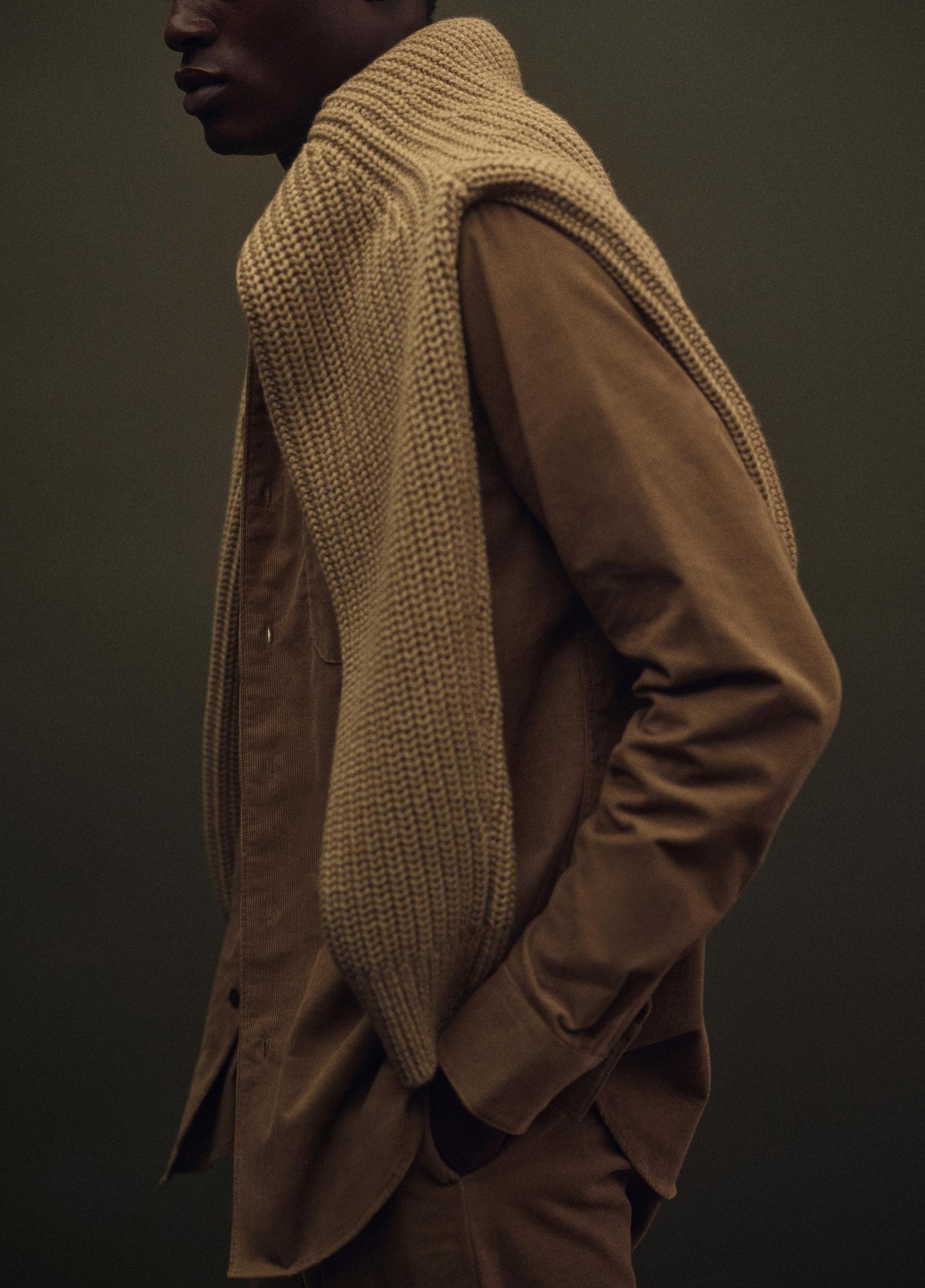 Italian Cotton Corduroy Button-Front Shirt Product Image