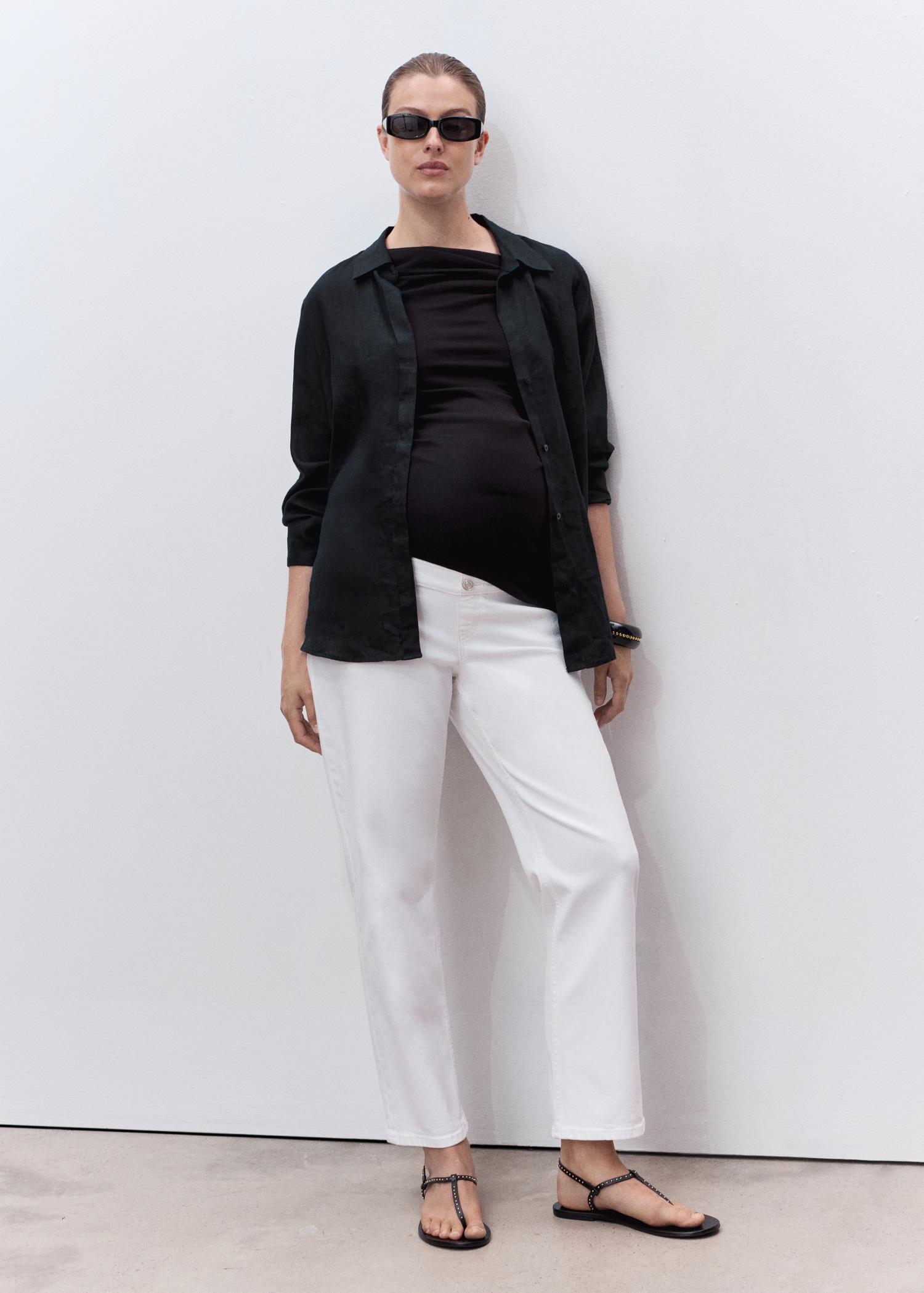 Maternity Straight Jeans - Women | MANGO USA Product Image