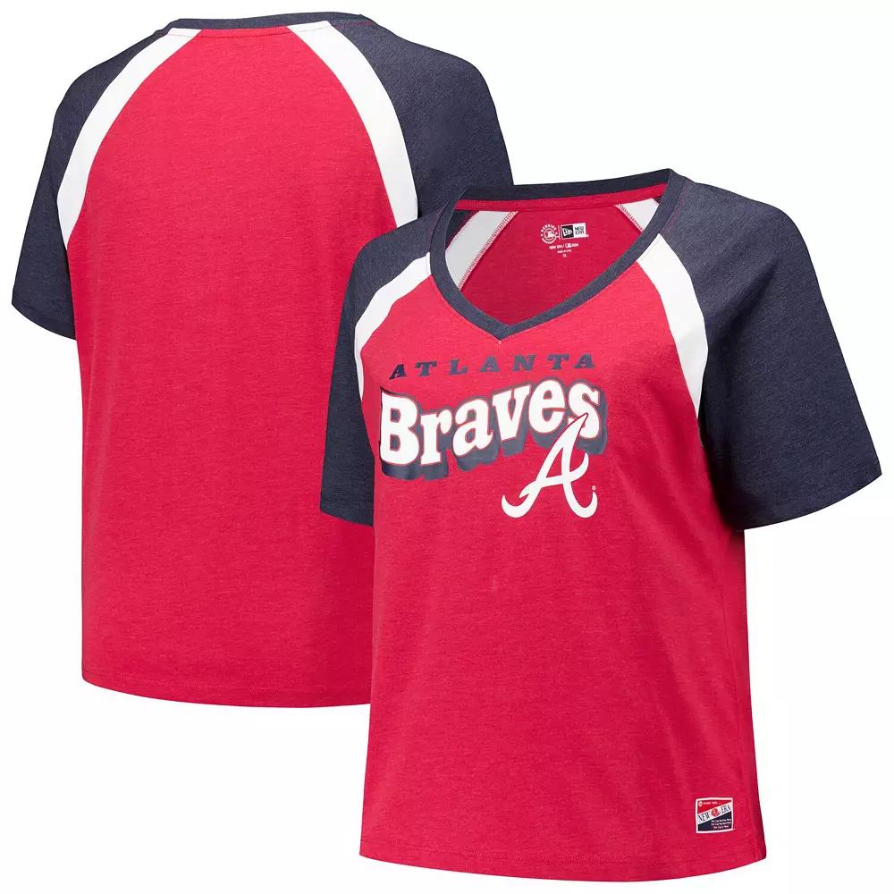 Women's New Era Red Atlanta Braves Plus  Product Image