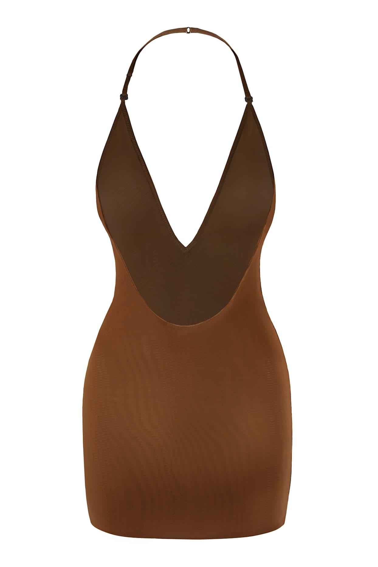 Intimates Soft Mesh Multiway Mini Dress in Chestnut Product Image