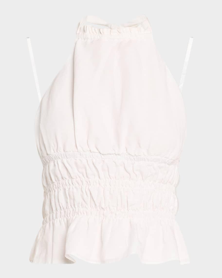 Air Linen Smocked Halter Top Product Image