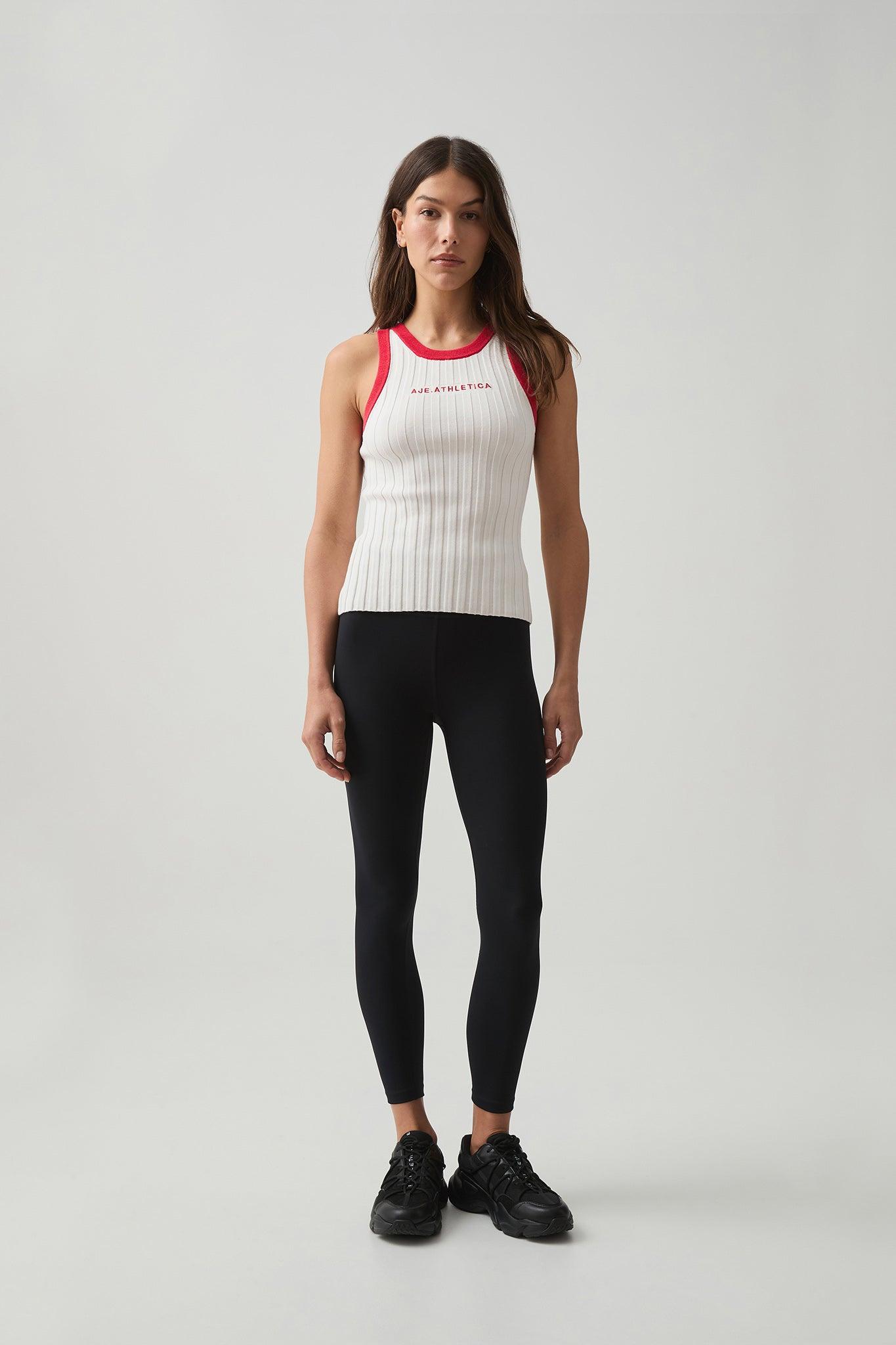 Contrast Knitted Logo Tank 108 Product Image
